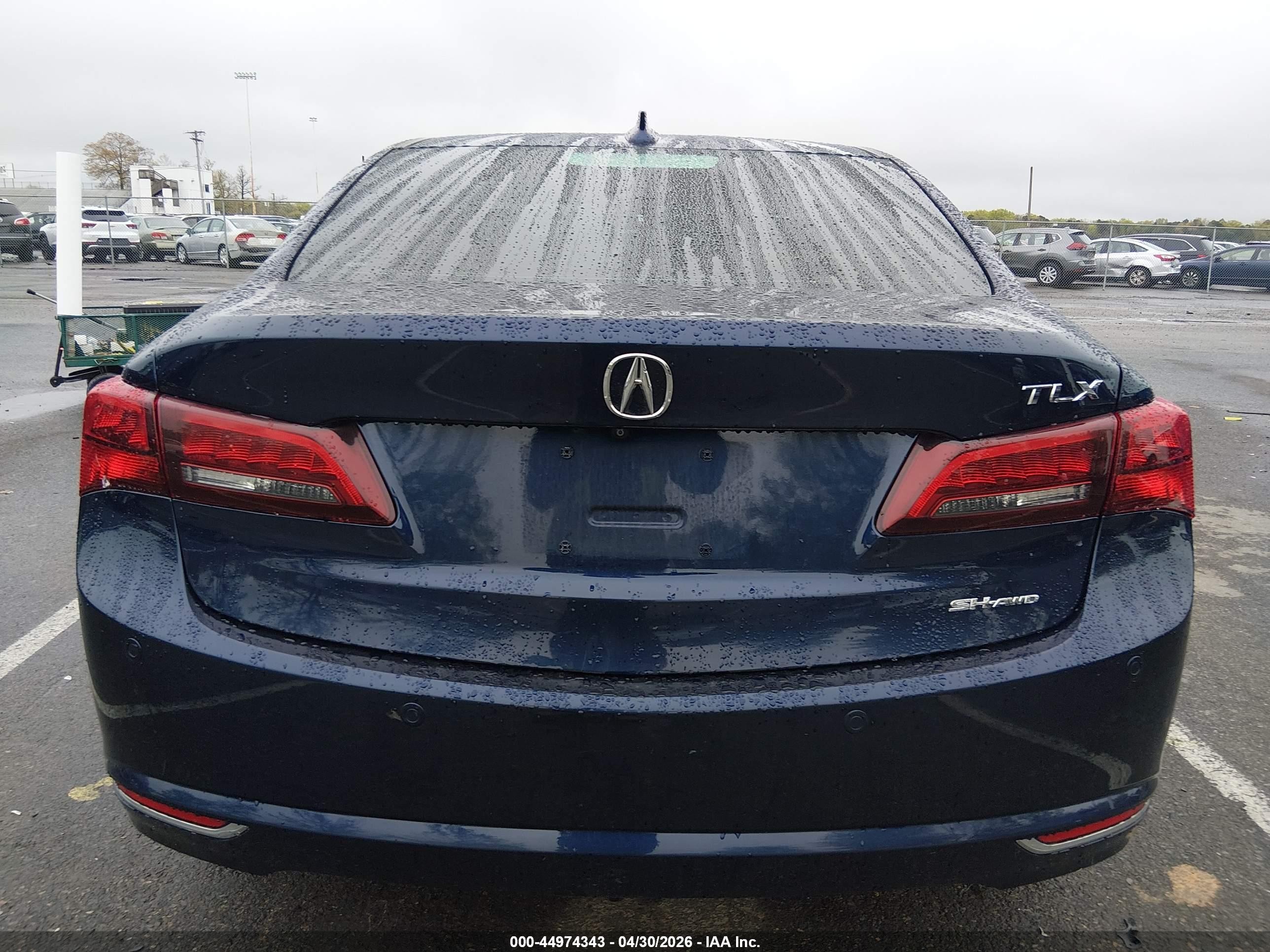 2017 Acura Tlx Advance Package Blue vin: 19UUB3F75HA001833