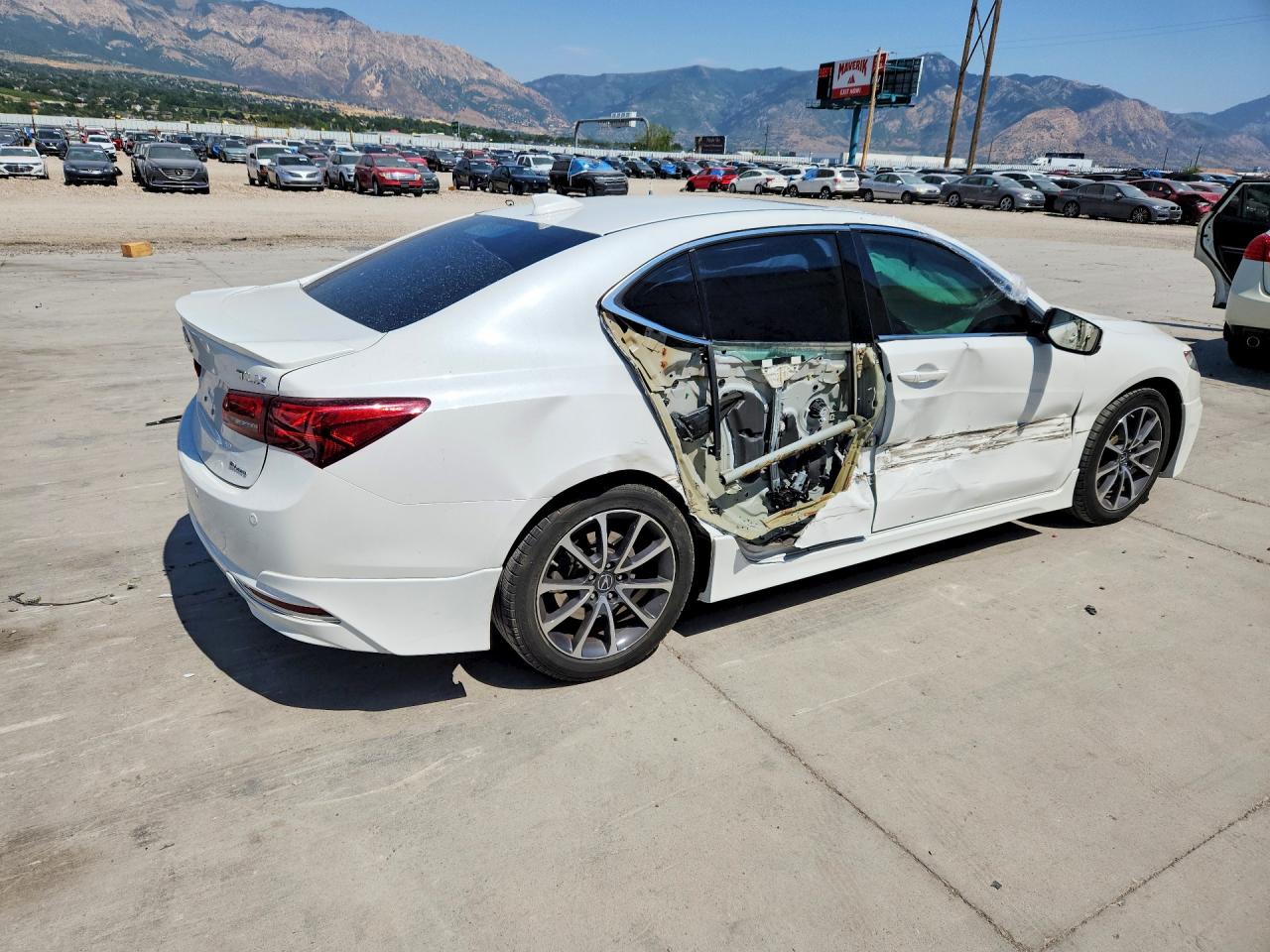 2015 Acura Tlx Advance White vin: 19UUB3F77FA003001