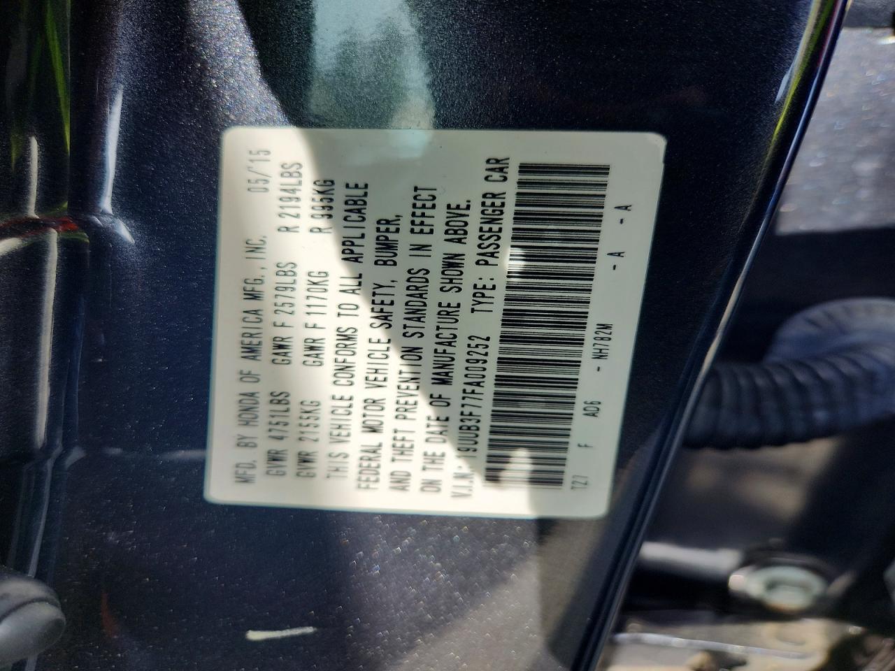2015 Acura Tlx Advance Black vin: 19UUB3F77FA009252