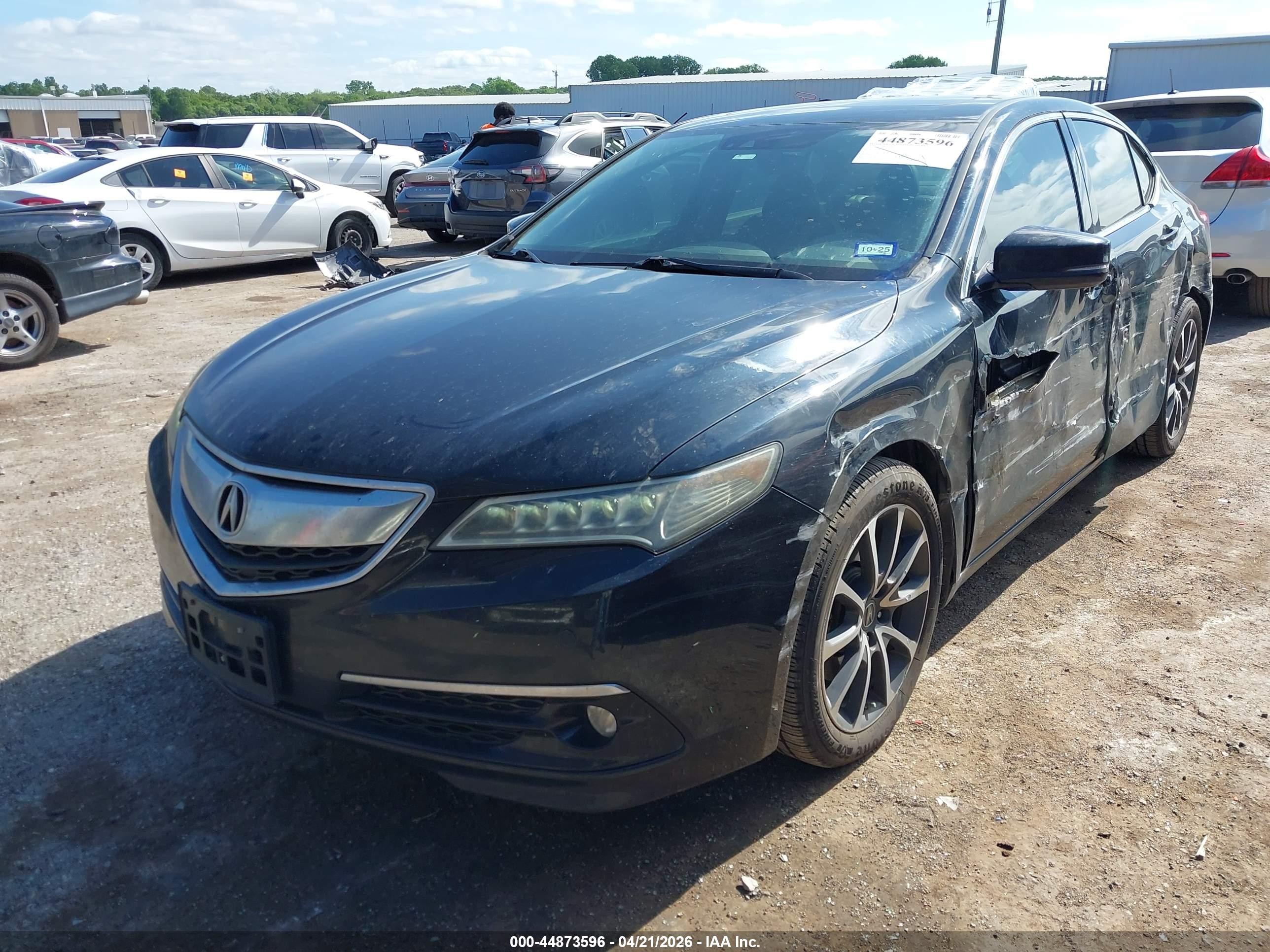 2015 Acura Tlx V6 Advance Black vin: 19UUB3F78FA006876