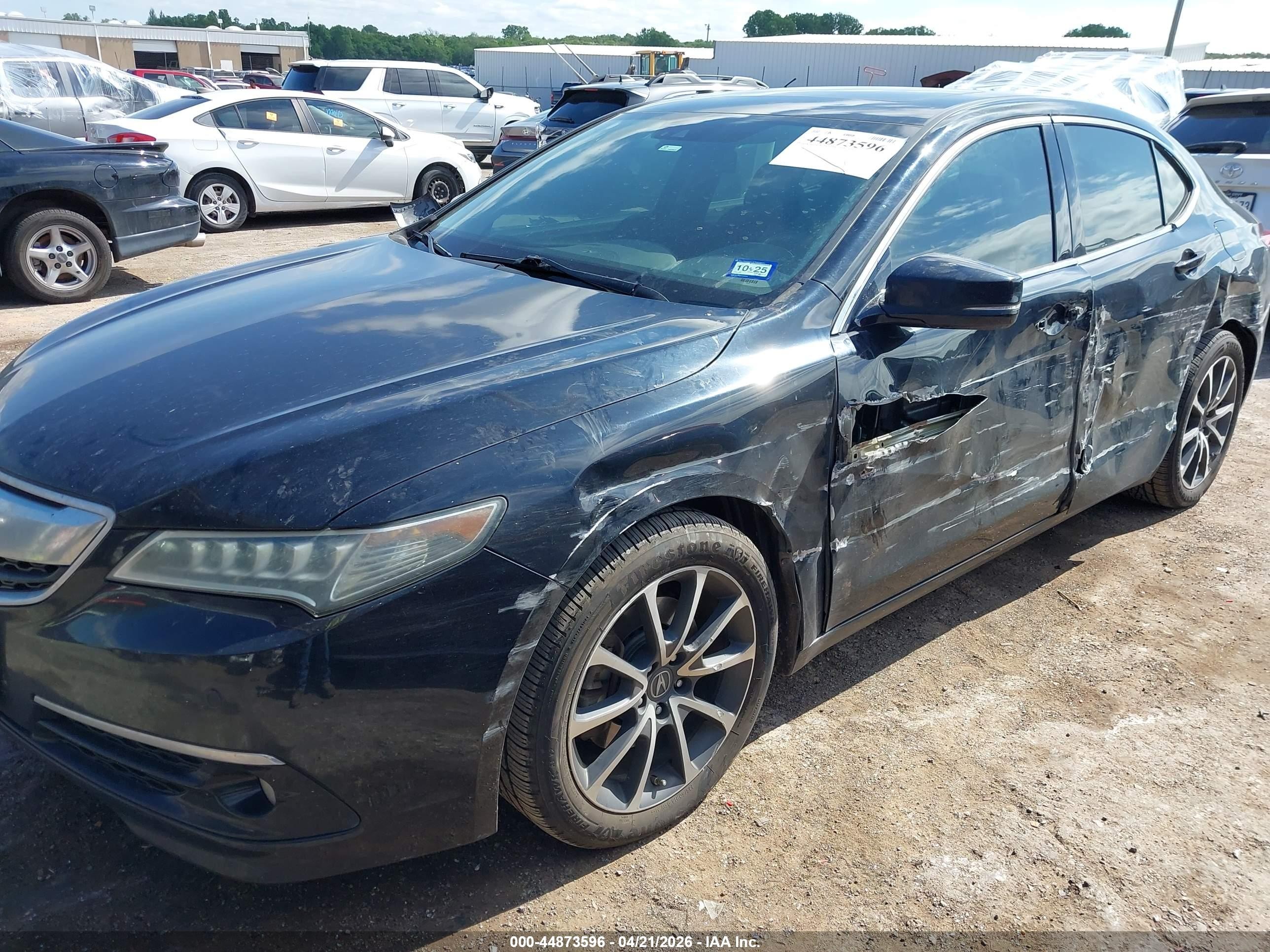 2015 Acura Tlx V6 Advance Black vin: 19UUB3F78FA006876
