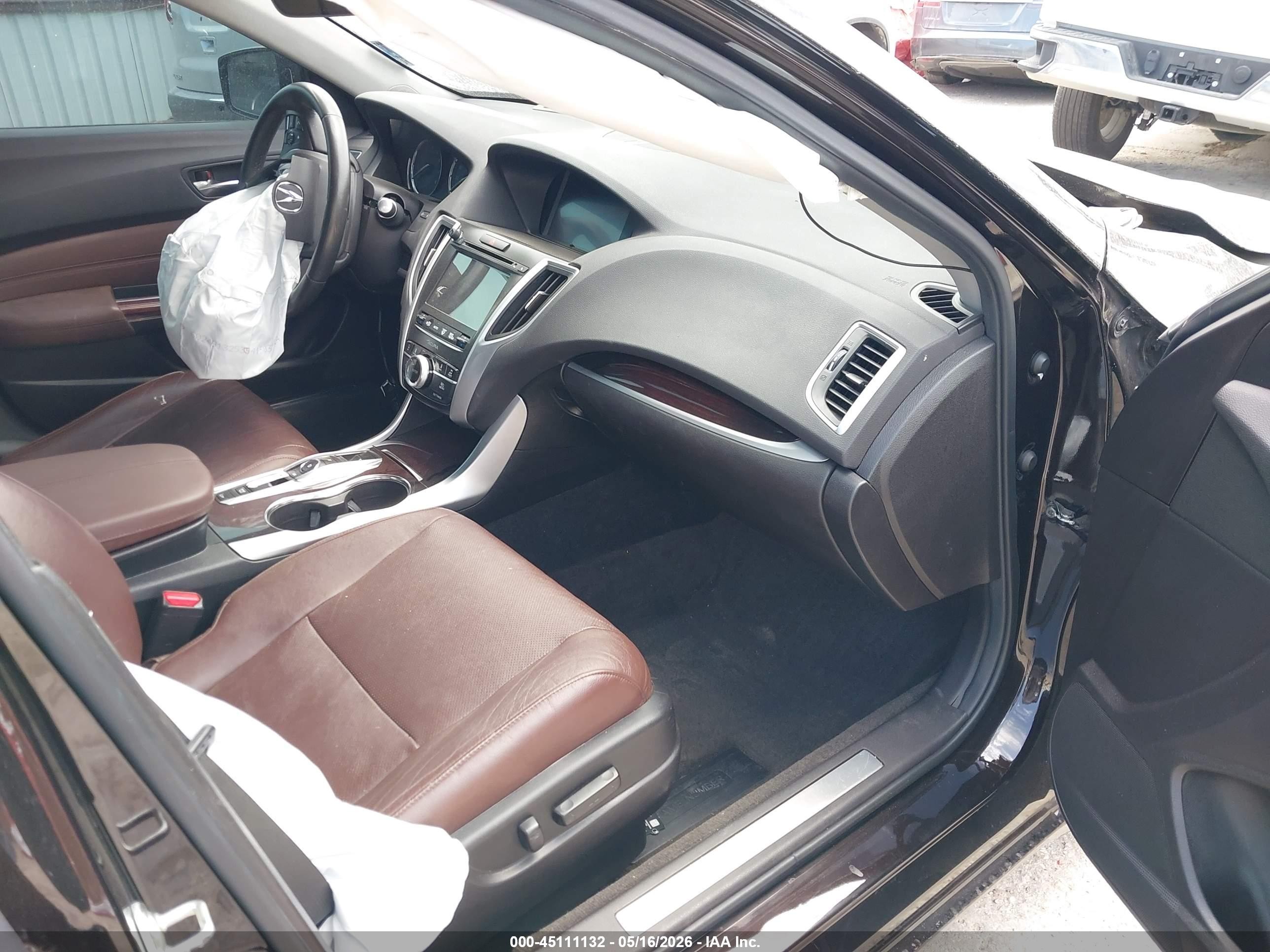 2015 Acura Tlx V6 Advance Черный vin: 19UUB3F78FA008711