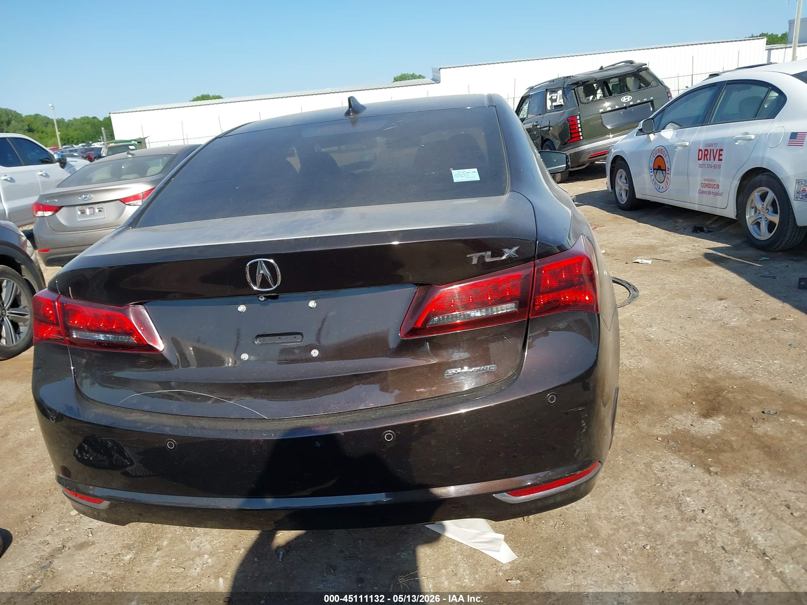 2015 Acura Tlx V6 Advance Черный vin: 19UUB3F78FA008711