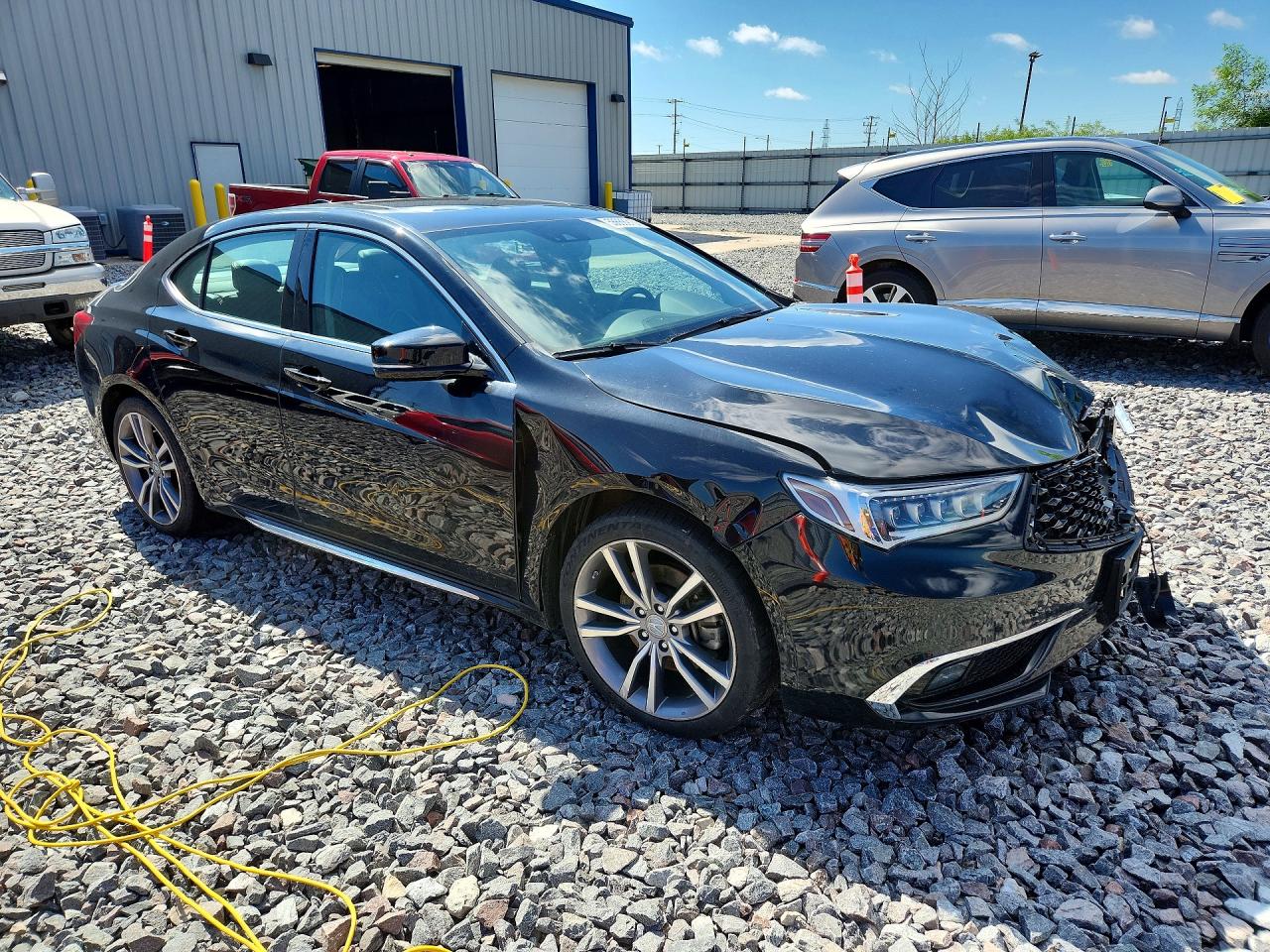 2019 Acura Tlx Advance Черный vin: 19UUB3F81KA000744