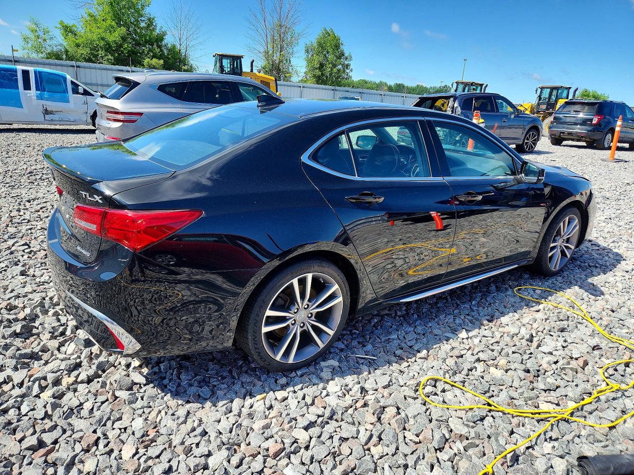 2019 Acura Tlx Advance Черный vin: 19UUB3F81KA000744