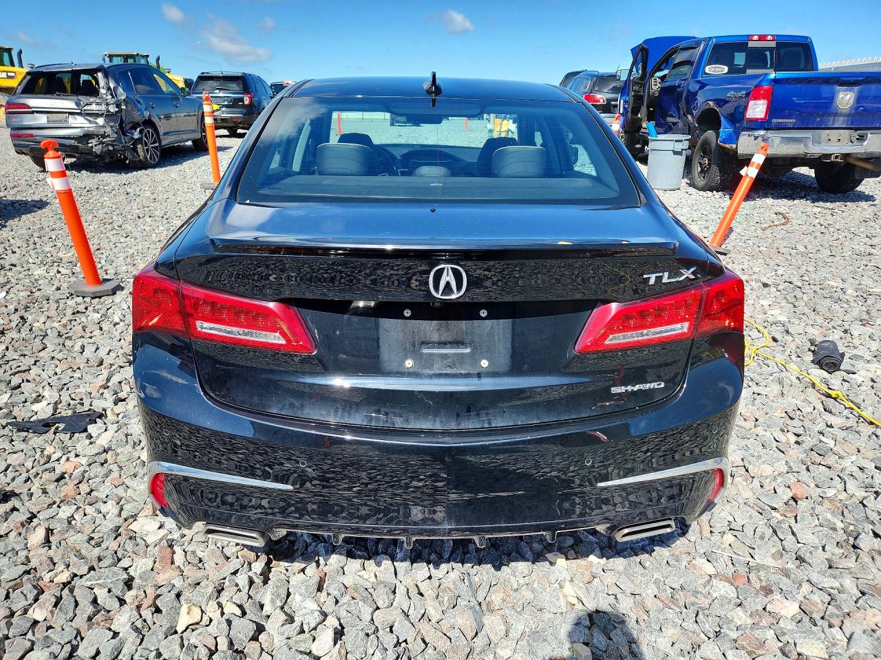 2019 Acura Tlx Advance Черный vin: 19UUB3F81KA000744