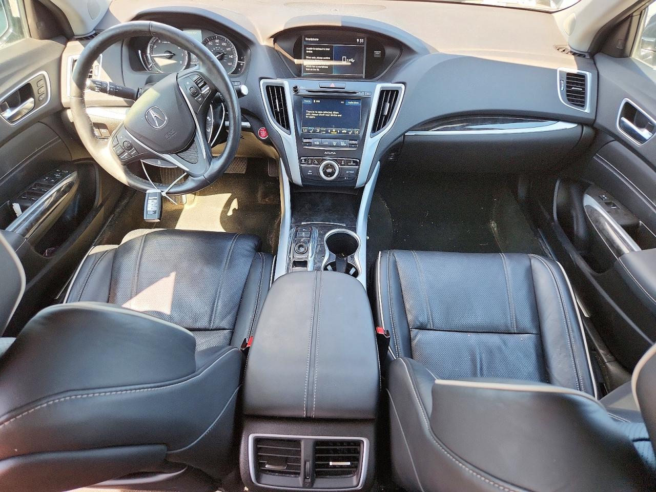 2019 Acura Tlx Advance Черный vin: 19UUB3F81KA000744