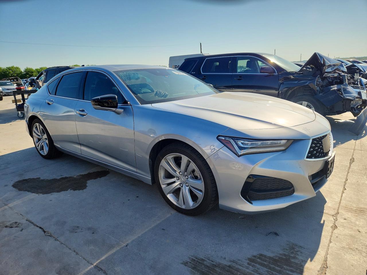 2022 Acura Tlx Technology Серебряный vin: 19UUB5F43NA002945