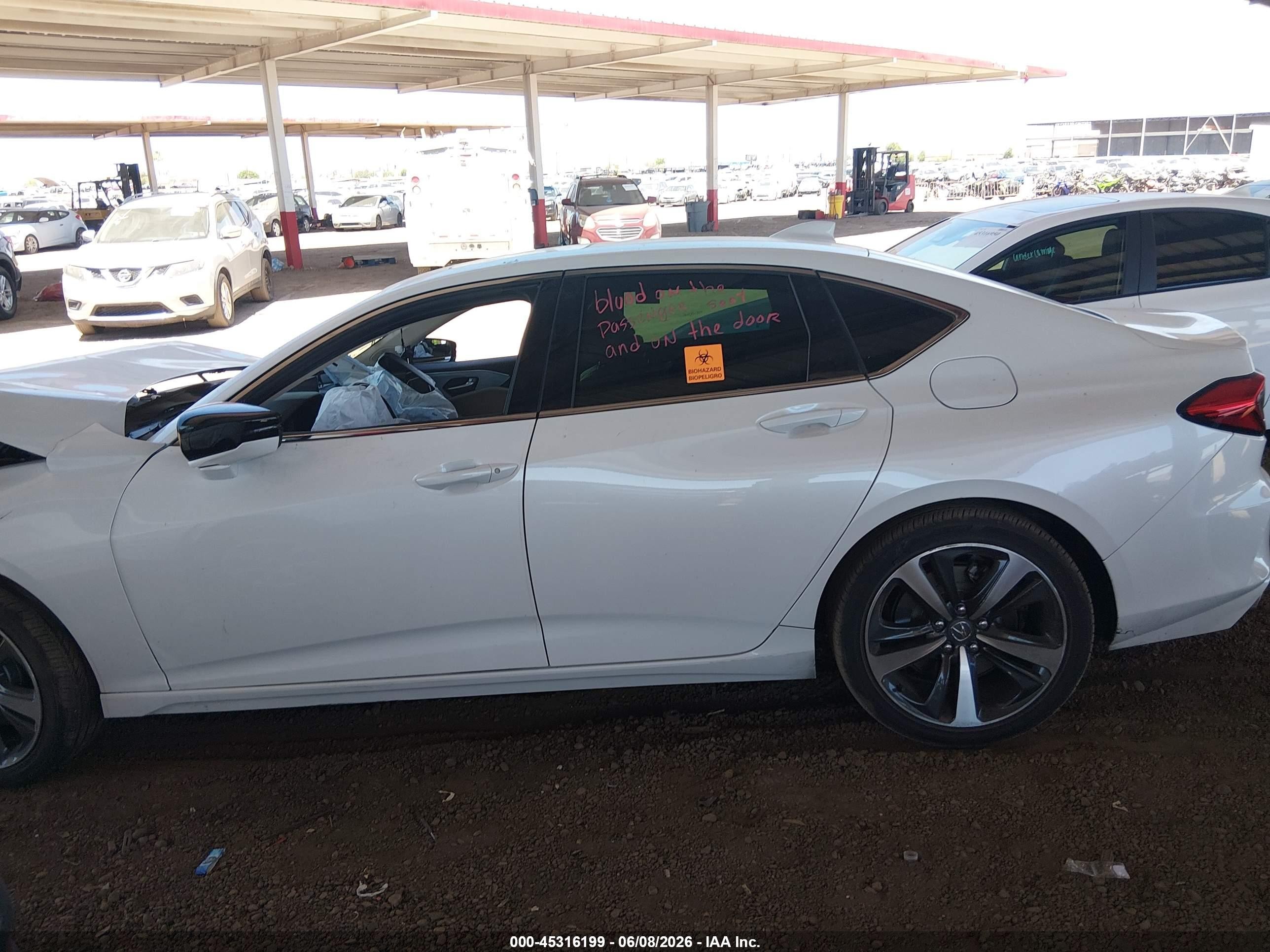 2024 Acura Tlx Technology Package White vin: 19UUB5F45RA000801