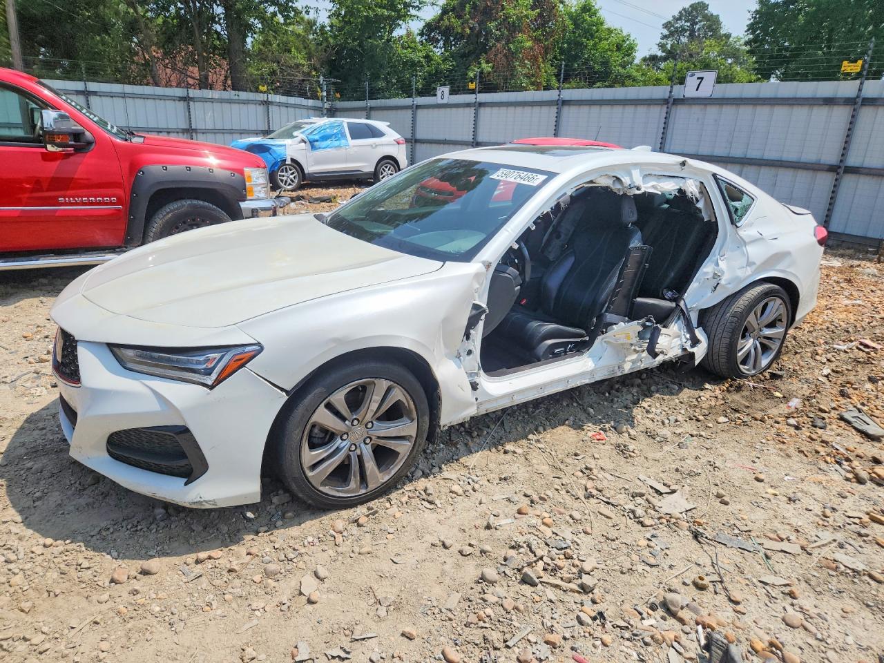 2021 Acura Tlx Technology Белый vin: 19UUB5F48MA001966
