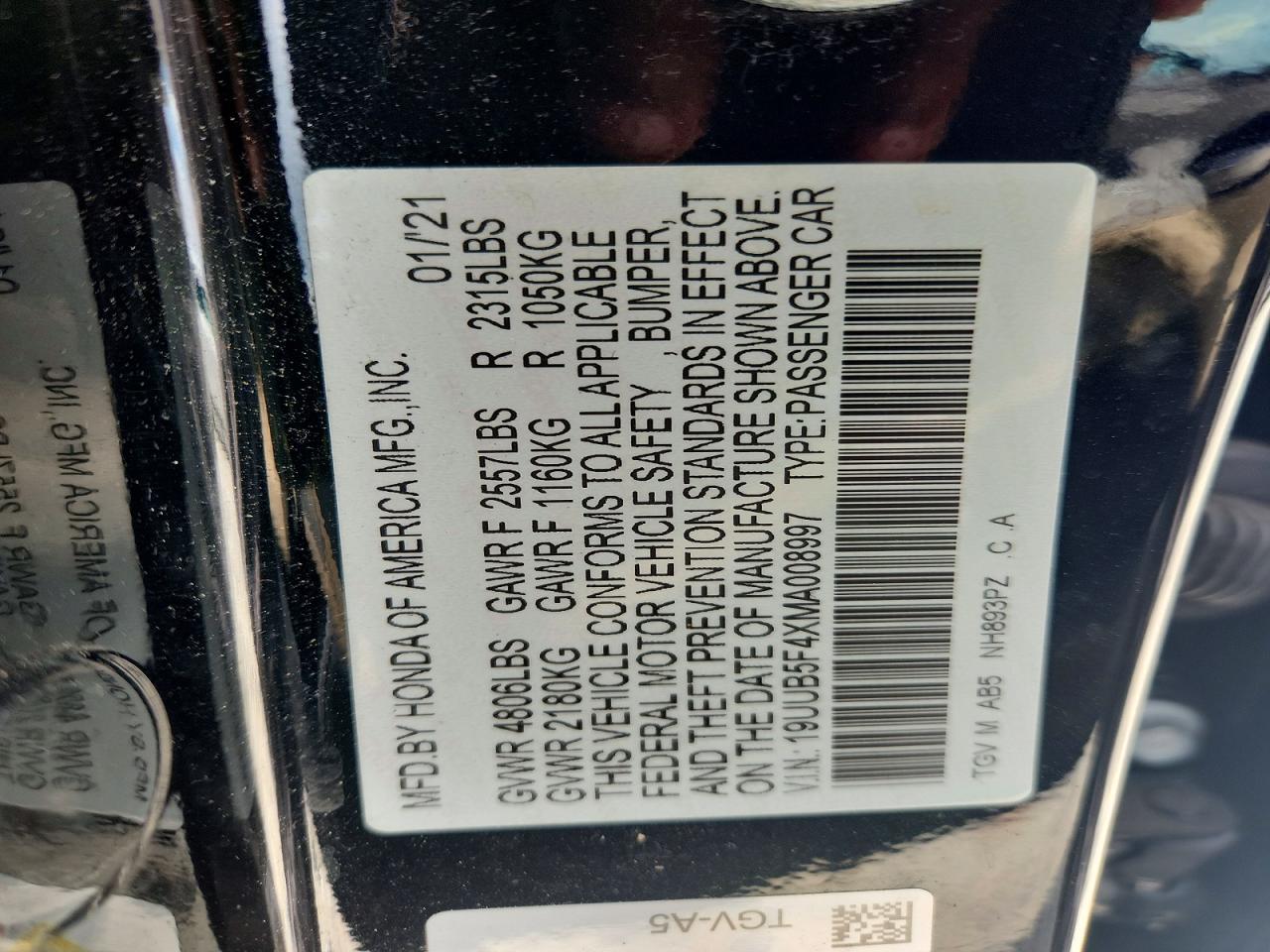 2021 Acura Tlx Technology Black vin: 19UUB5F4XMA008997