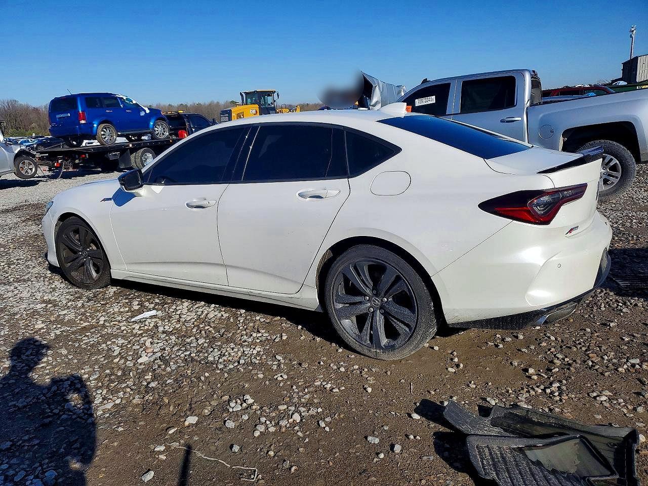 2021 Acura Tlx Tech A White vin: 19UUB5F54MA006106