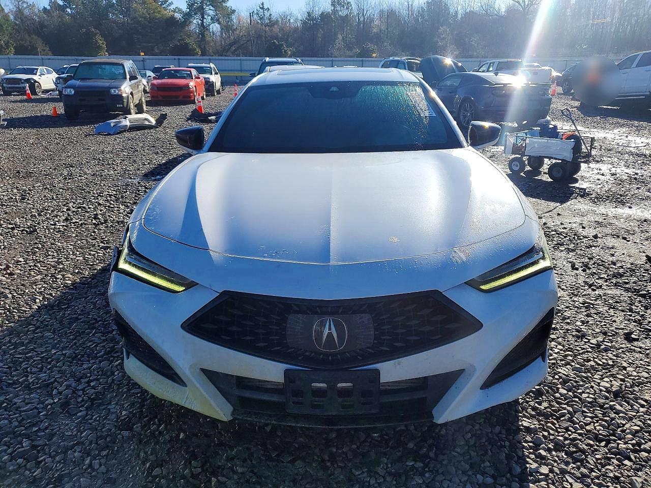 2021 Acura Tlx Tech A White vin: 19UUB5F54MA006106