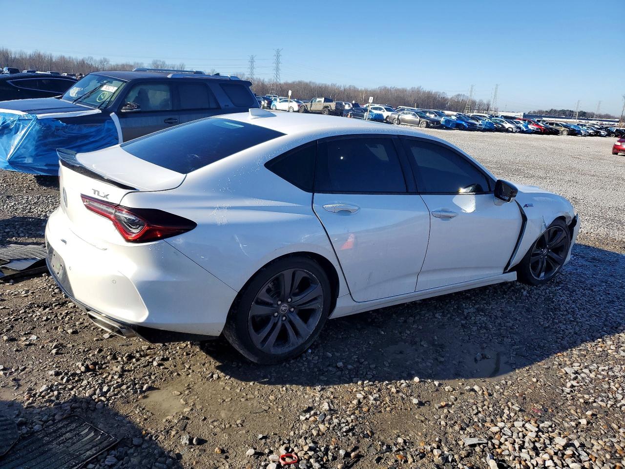 2021 Acura Tlx Tech A White vin: 19UUB5F54MA006106