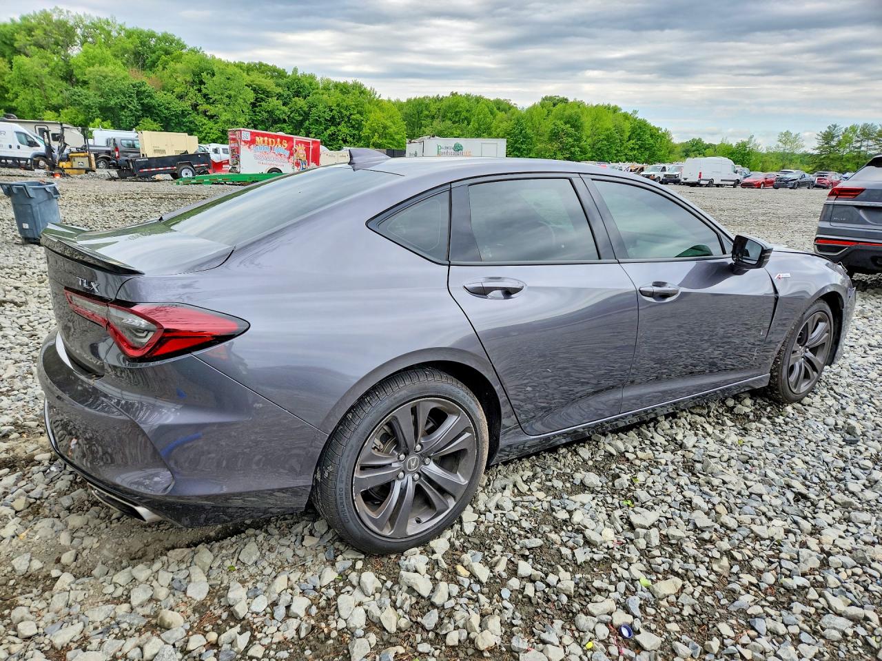 2022 Acura Tlx Tech A Серый vin: 19UUB5F54NA002980