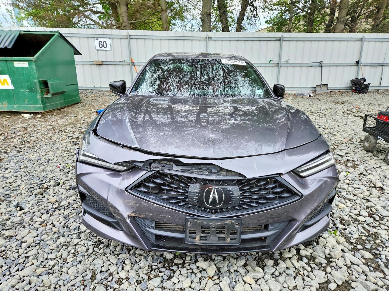 2022 Acura Tlx Tech A Серый vin: 19UUB5F54NA002980