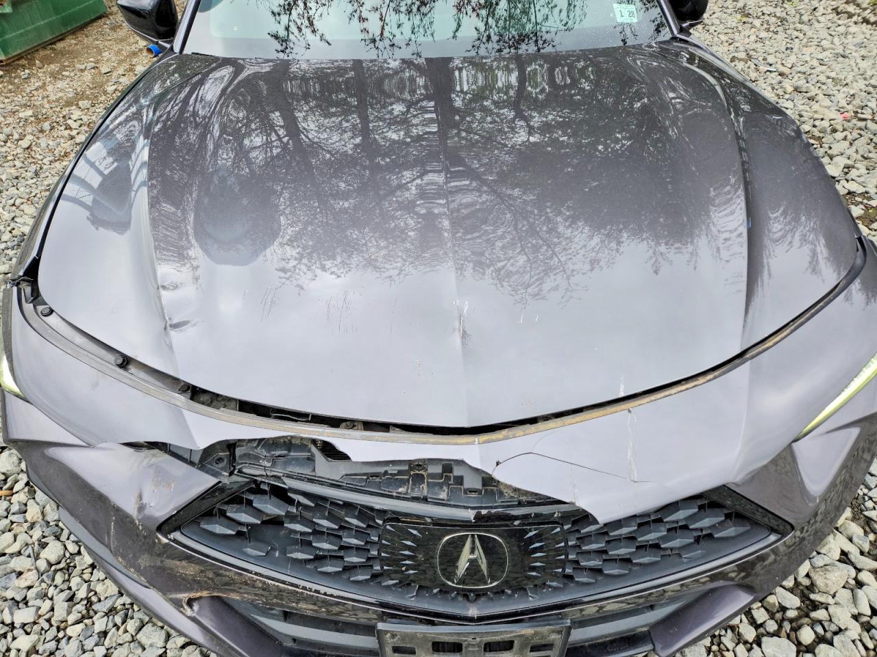 2022 Acura Tlx Tech A Серый vin: 19UUB5F54NA002980