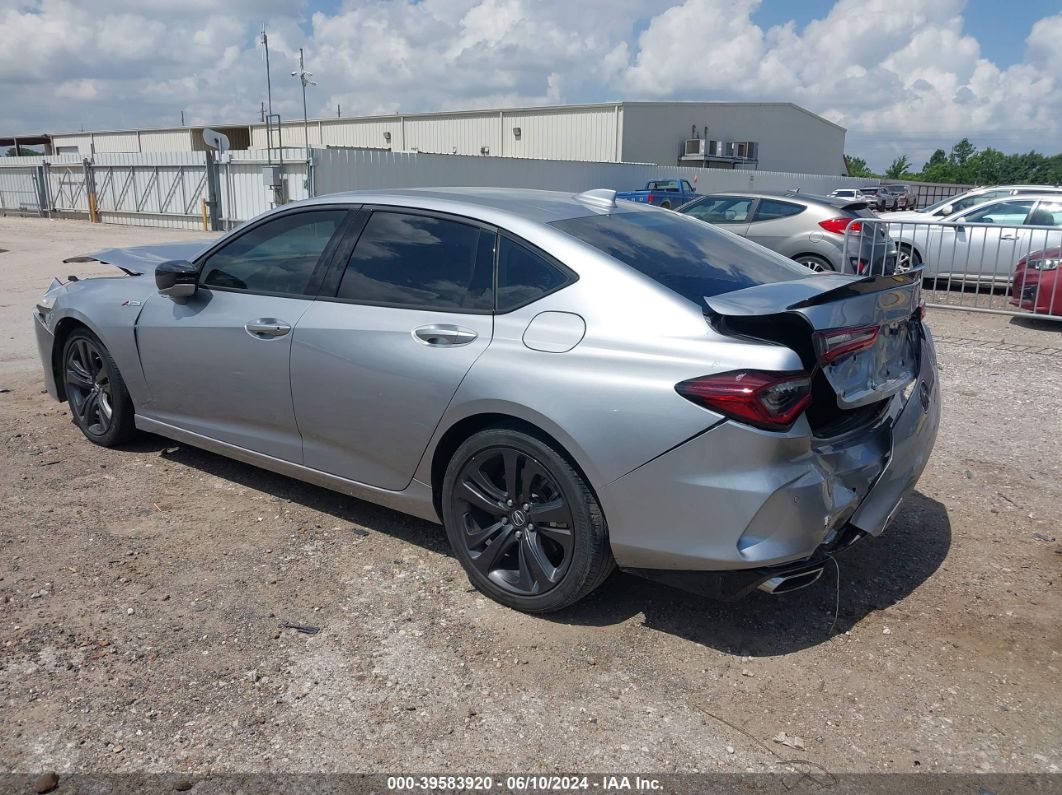 2021 Acura Tlx A-spec Package Silver vin: 19UUB5F55MA000332