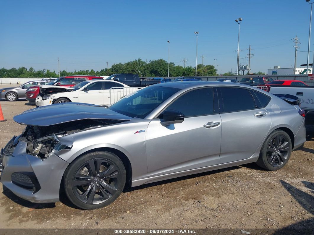 2021 Acura Tlx A-spec Package Silver vin: 19UUB5F55MA000332