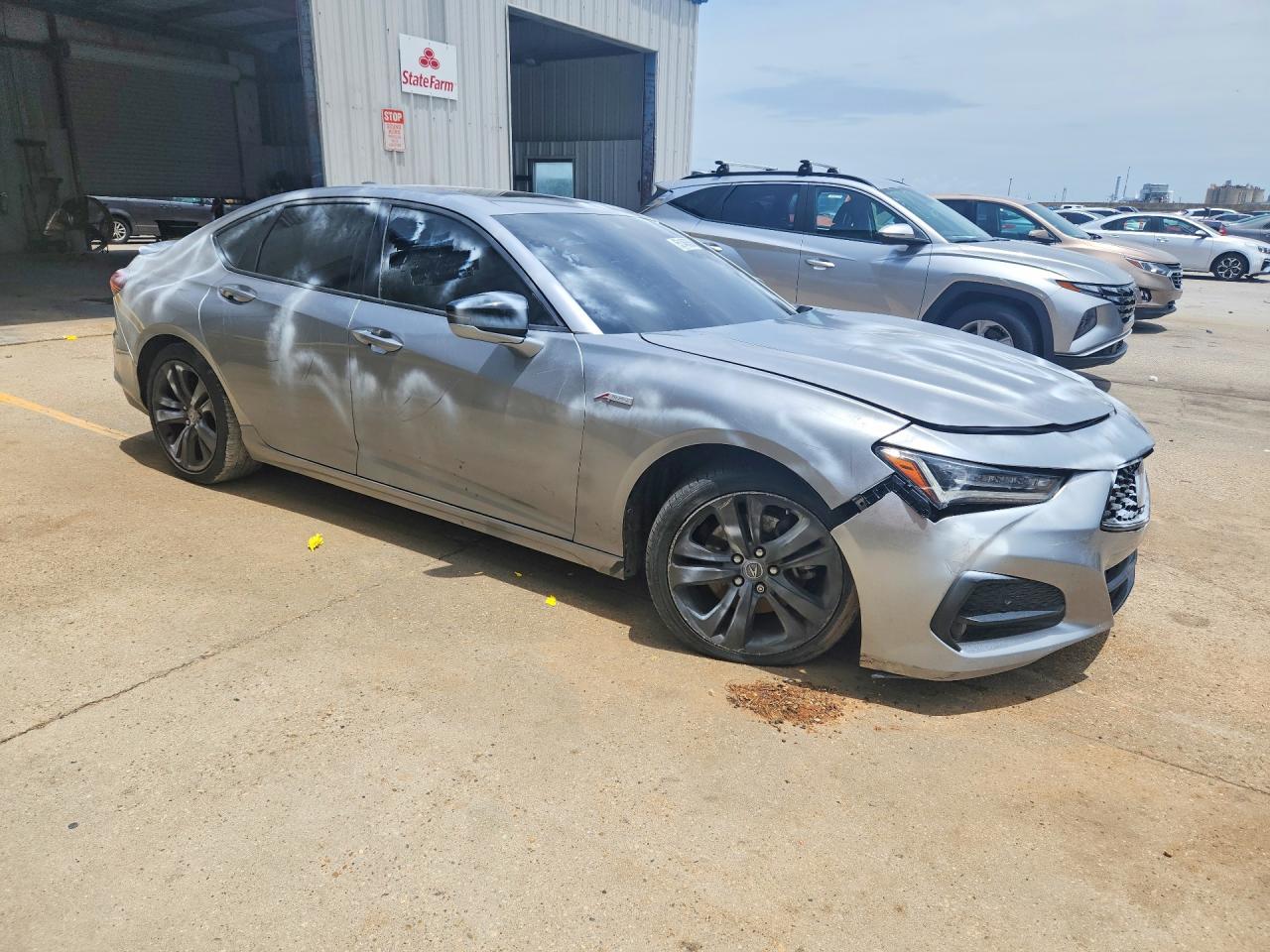 2021 Acura Tlx Tech A Серебряный vin: 19UUB5F55MA000332