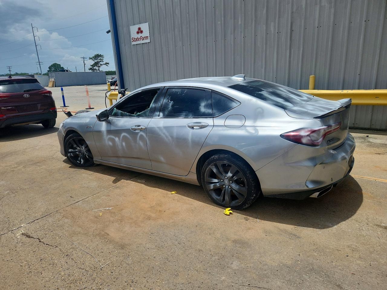 2021 Acura Tlx Tech A Серебряный vin: 19UUB5F55MA000332