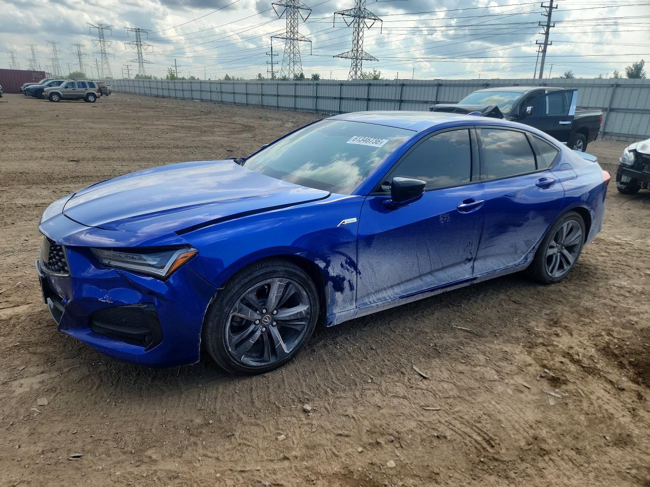 2022 Acura Tlx Tech A Blue vin: 19UUB5F55NA000445