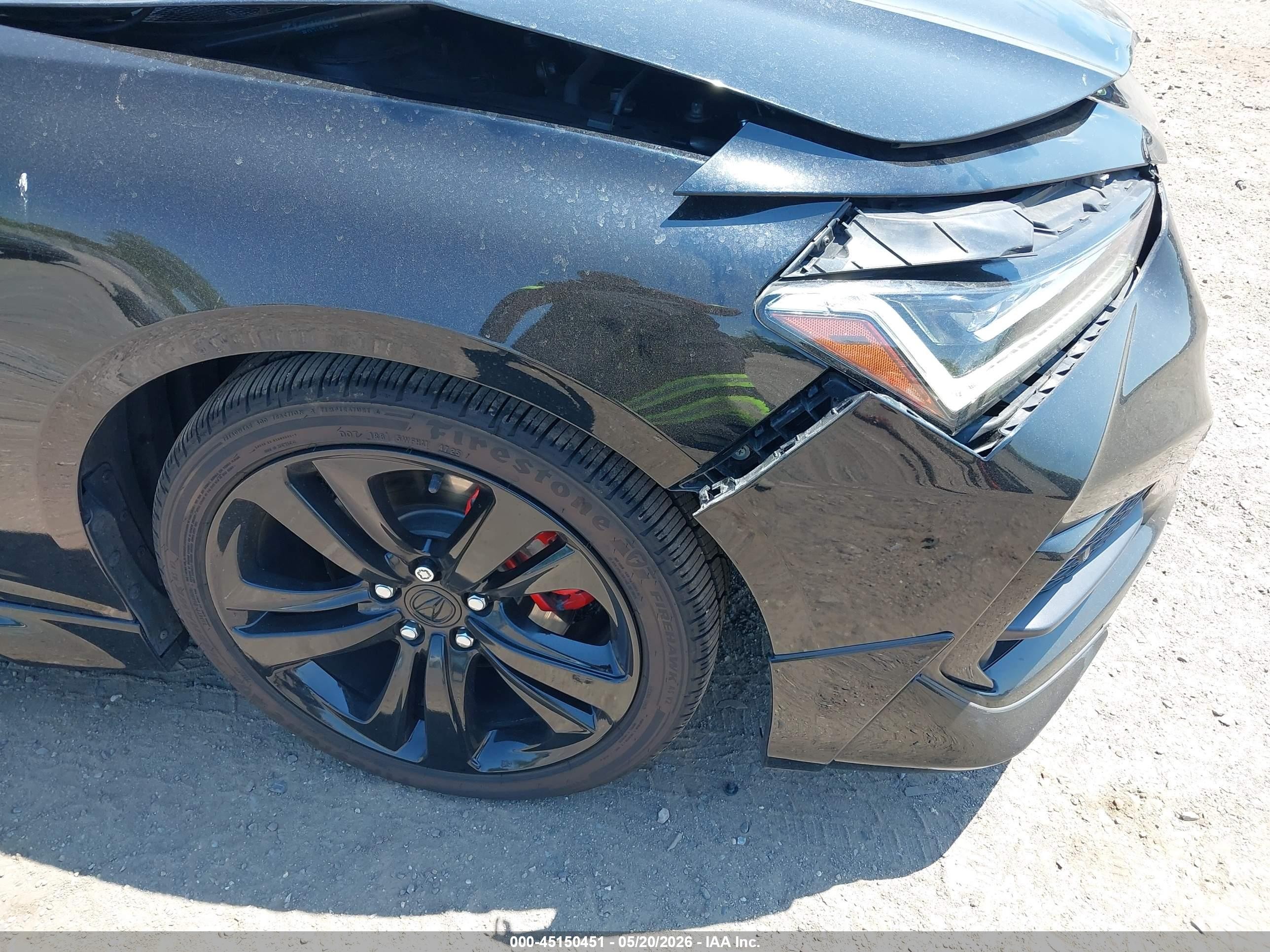 2021 Acura Tlx A-spec Package Черный vin: 19UUB5F56MA009976
