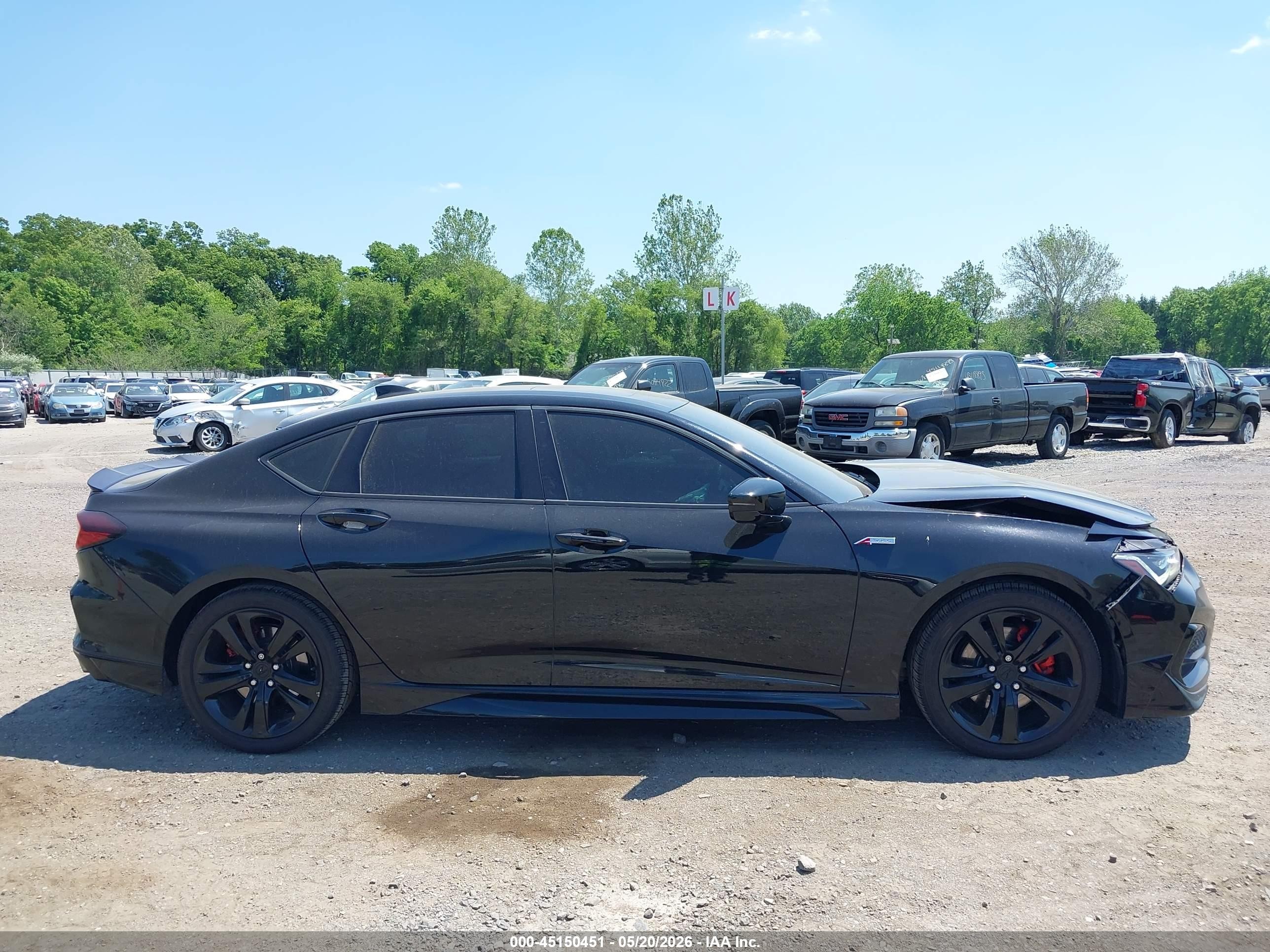 2021 Acura Tlx A-spec Package Черный vin: 19UUB5F56MA009976