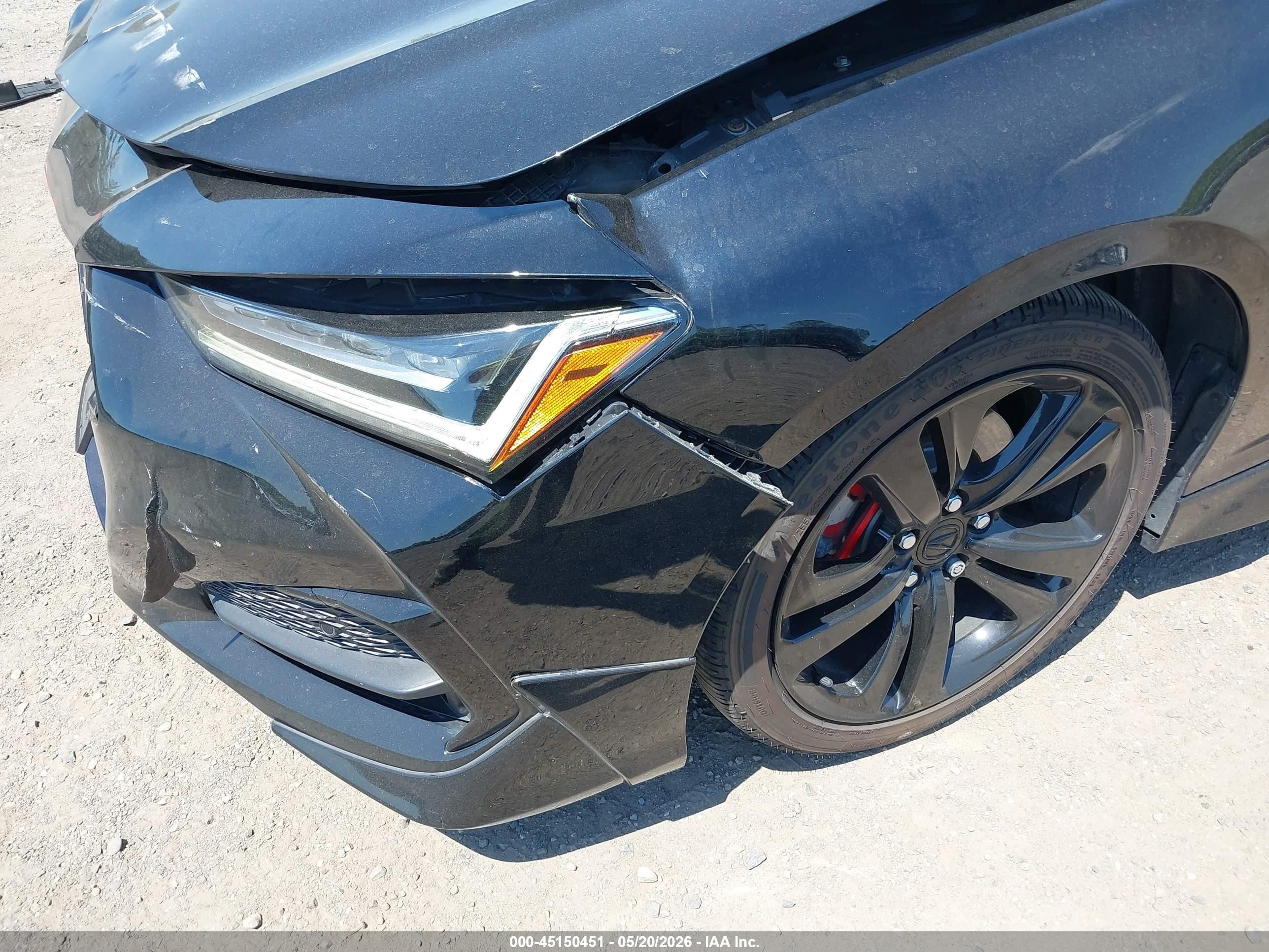 2021 Acura Tlx A-spec Package Черный vin: 19UUB5F56MA009976