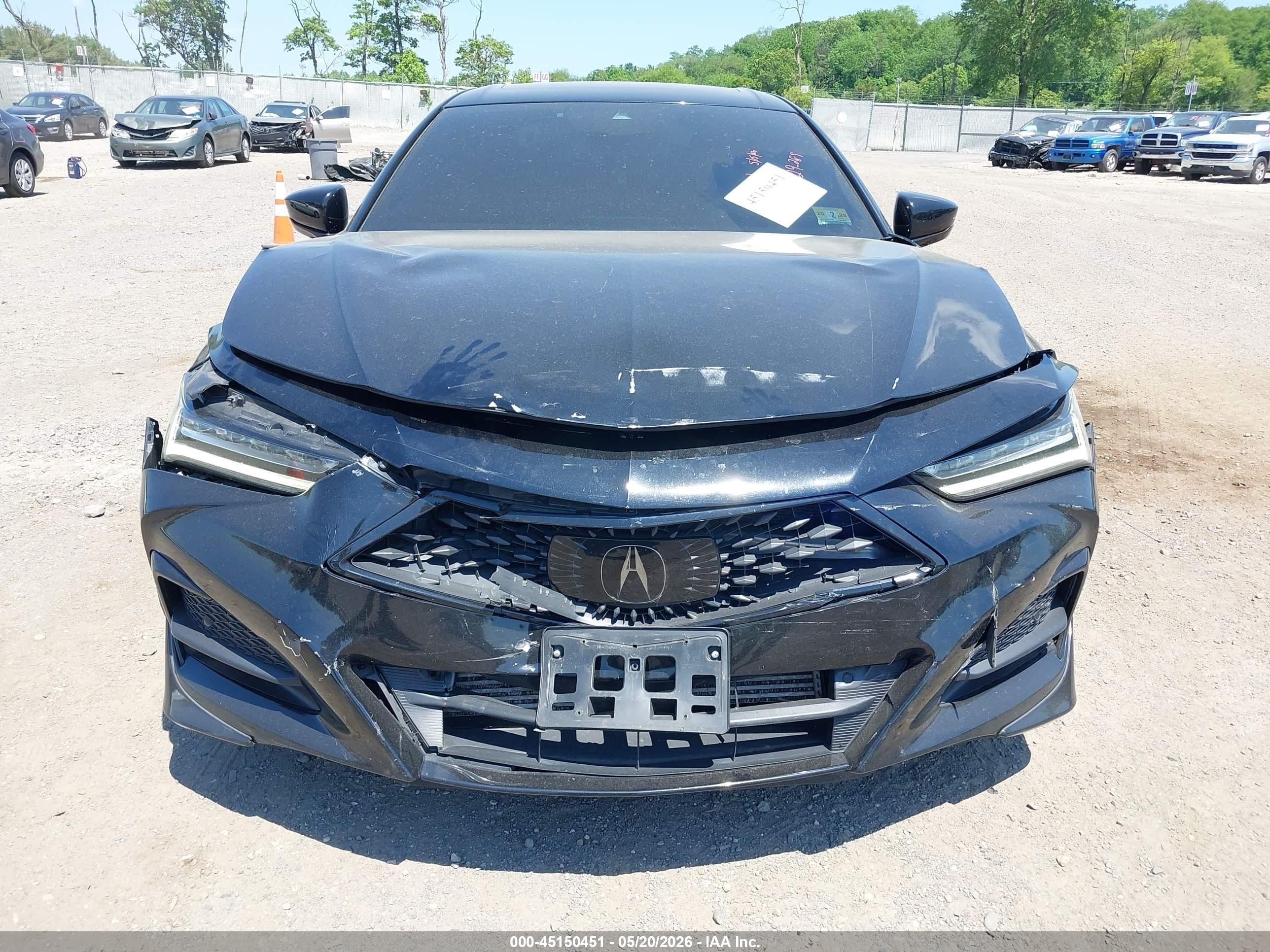2021 Acura Tlx A-spec Package Черный vin: 19UUB5F56MA009976