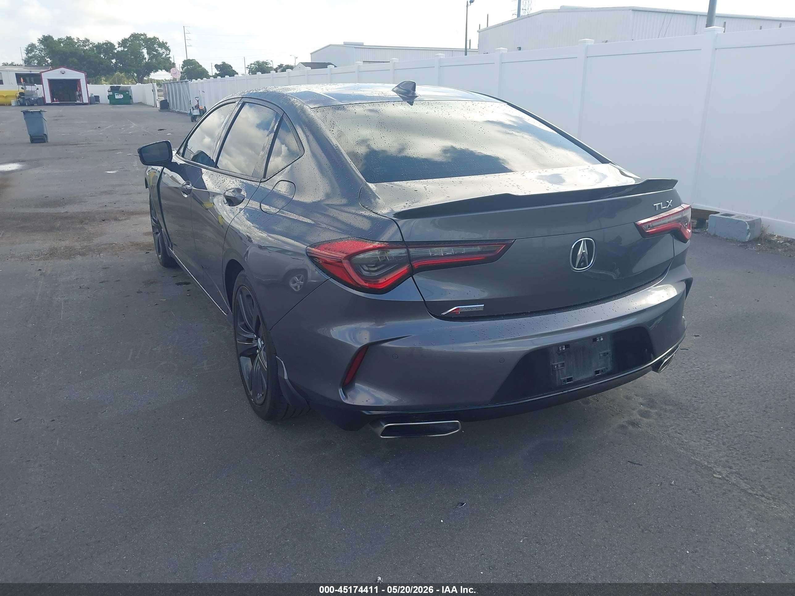 2021 Acura Tlx A-spec Package Серый vin: 19UUB5F57MA005144
