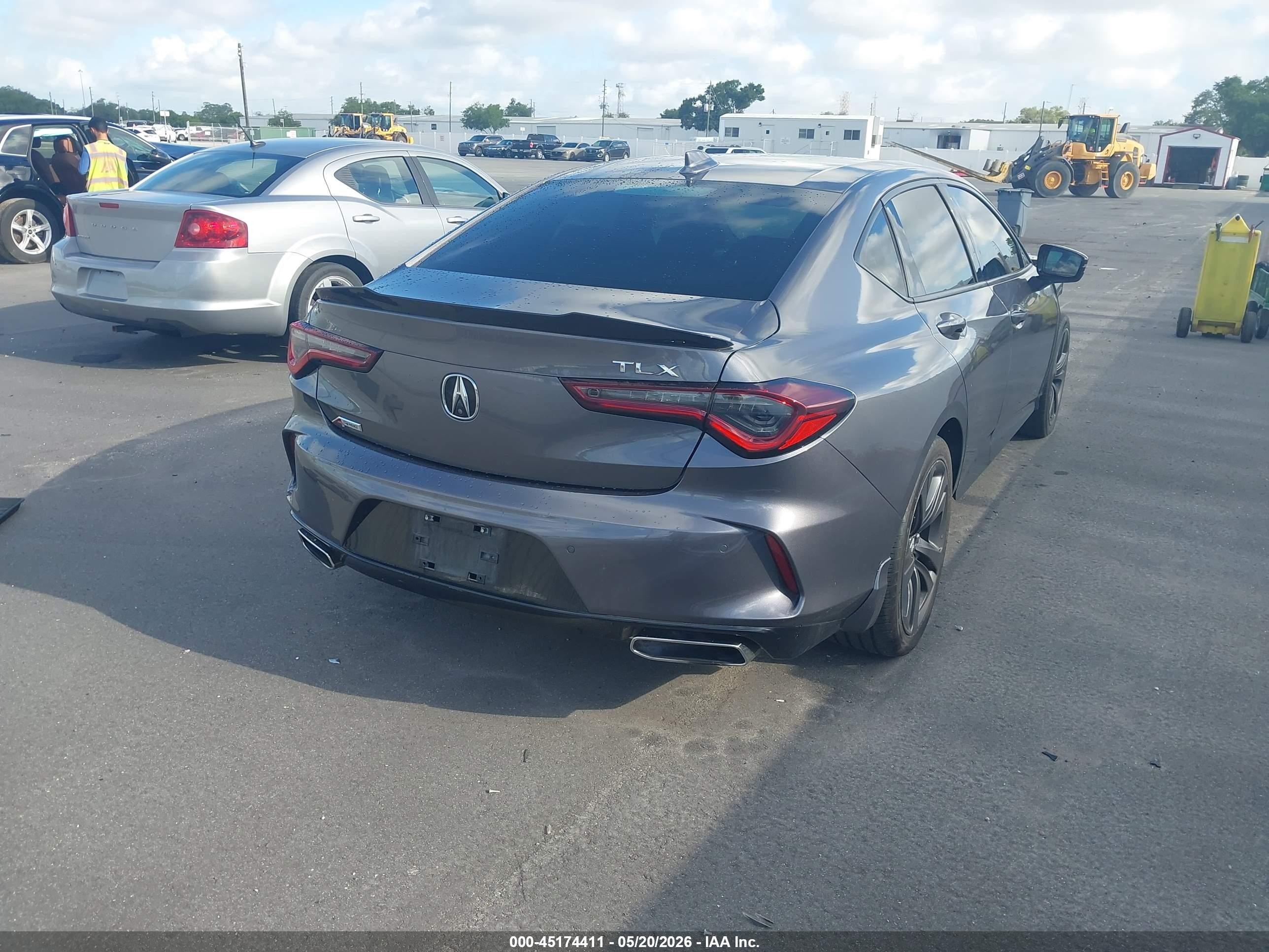 2021 Acura Tlx A-spec Package Серый vin: 19UUB5F57MA005144