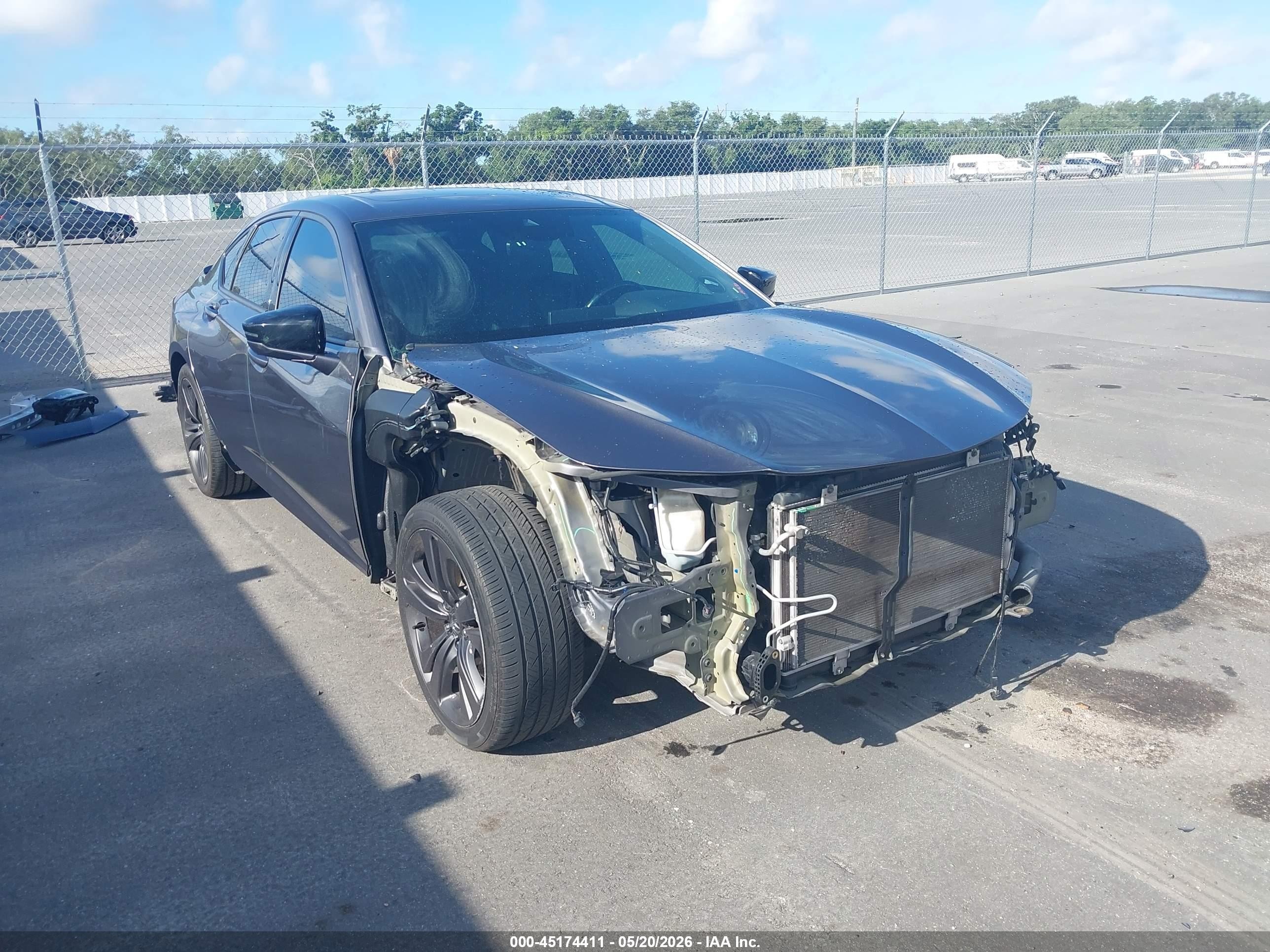 2021 Acura Tlx A-spec Package Серый vin: 19UUB5F57MA005144