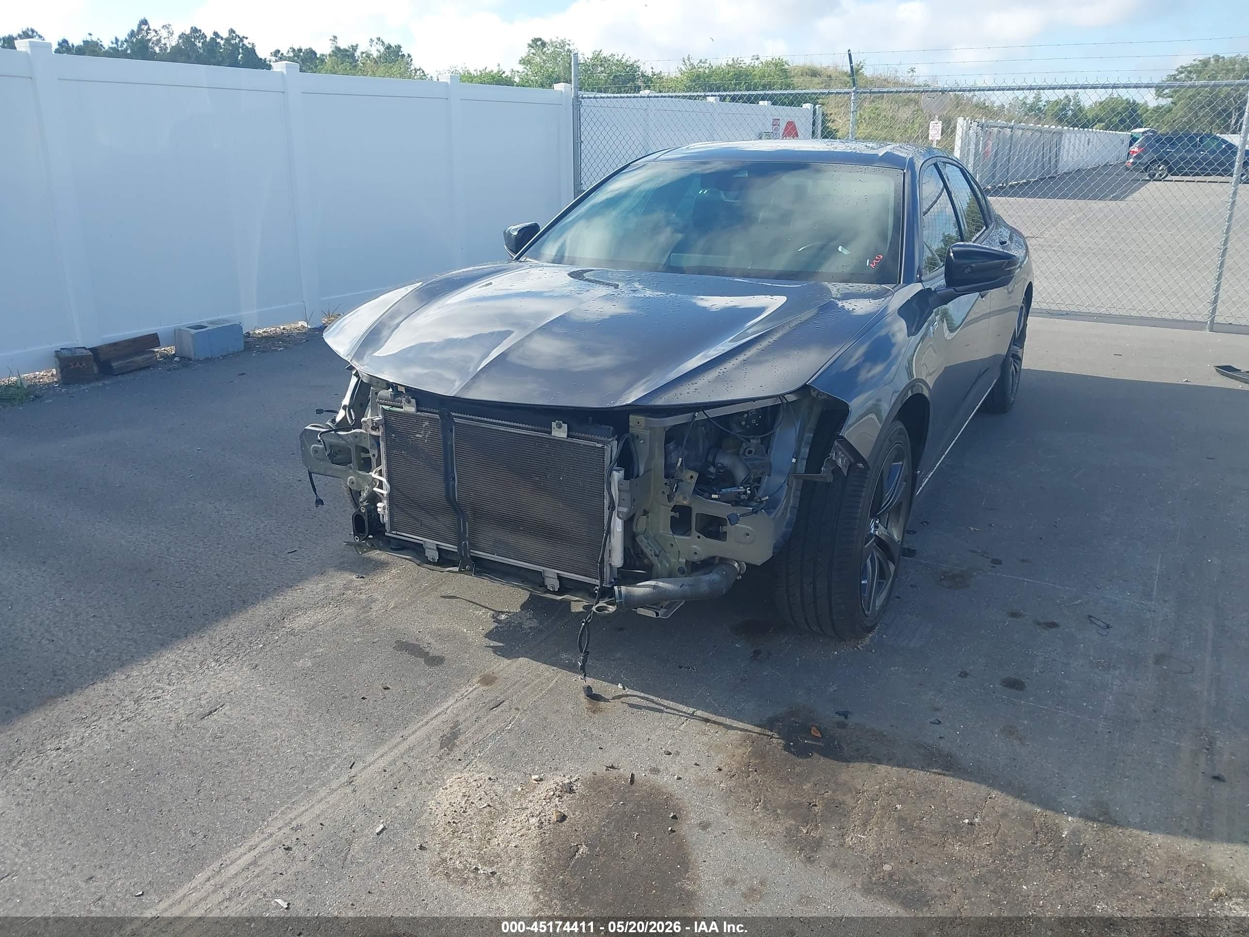 2021 Acura Tlx A-spec Package Серый vin: 19UUB5F57MA005144