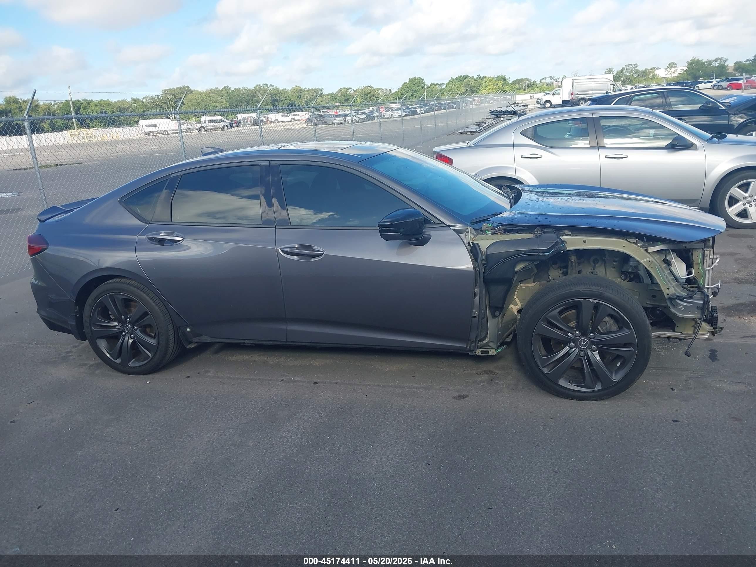 2021 Acura Tlx A-spec Package Серый vin: 19UUB5F57MA005144