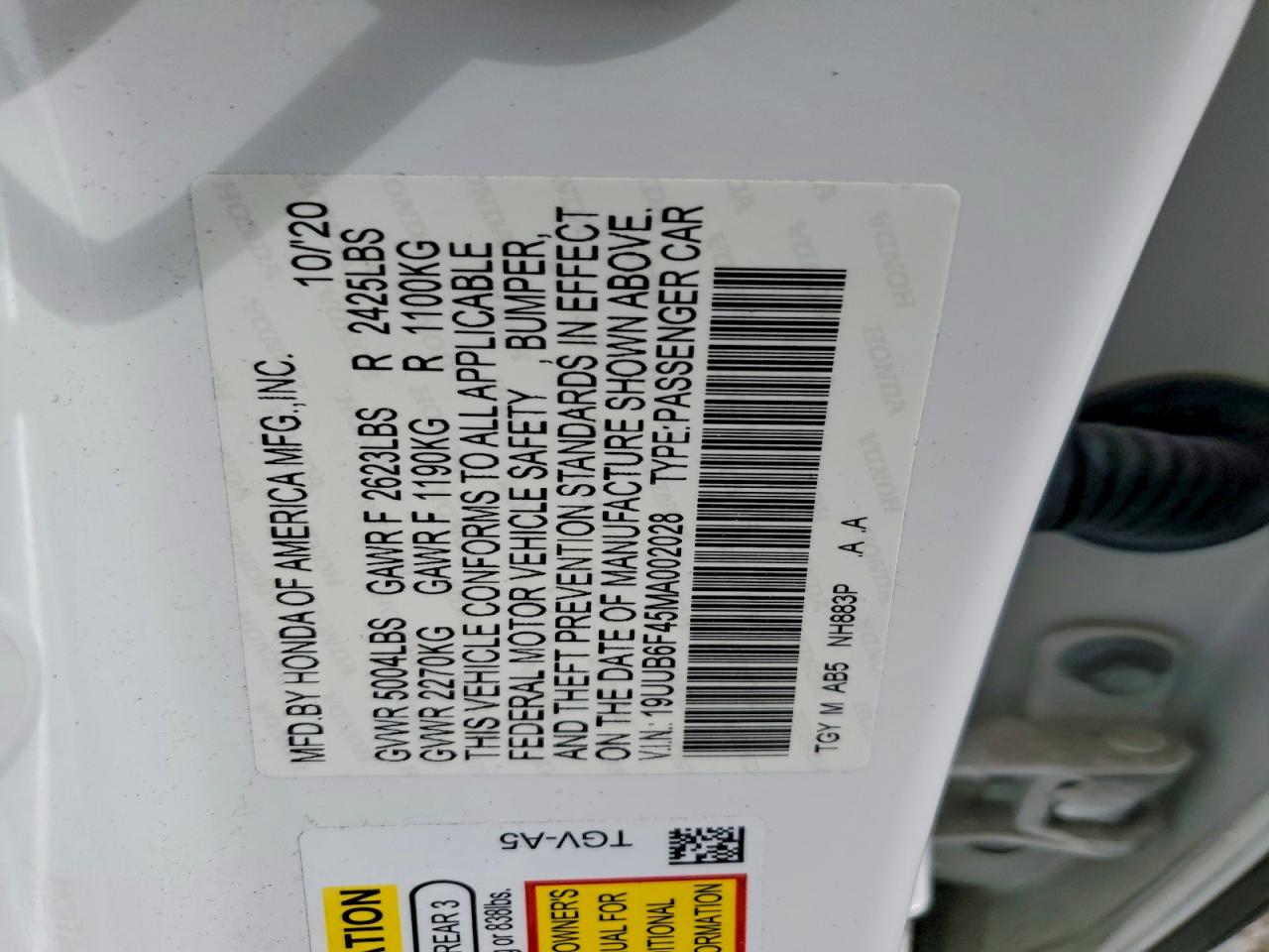 2021 Acura Tlx Technology White vin: 19UUB6F45MA002028