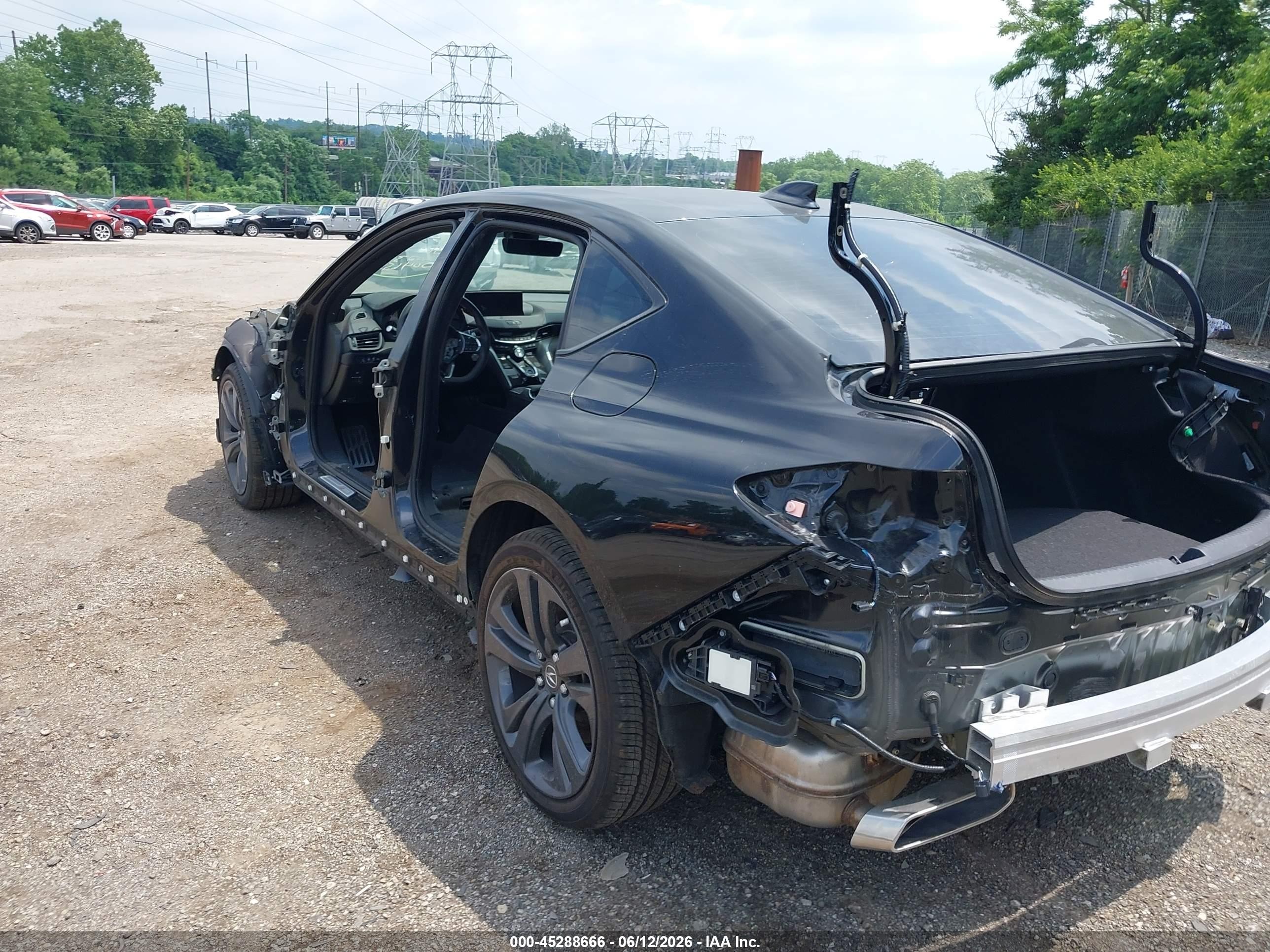 2023 Acura Tlx A-spec Package Black vin: 19UUB6F52PA004655