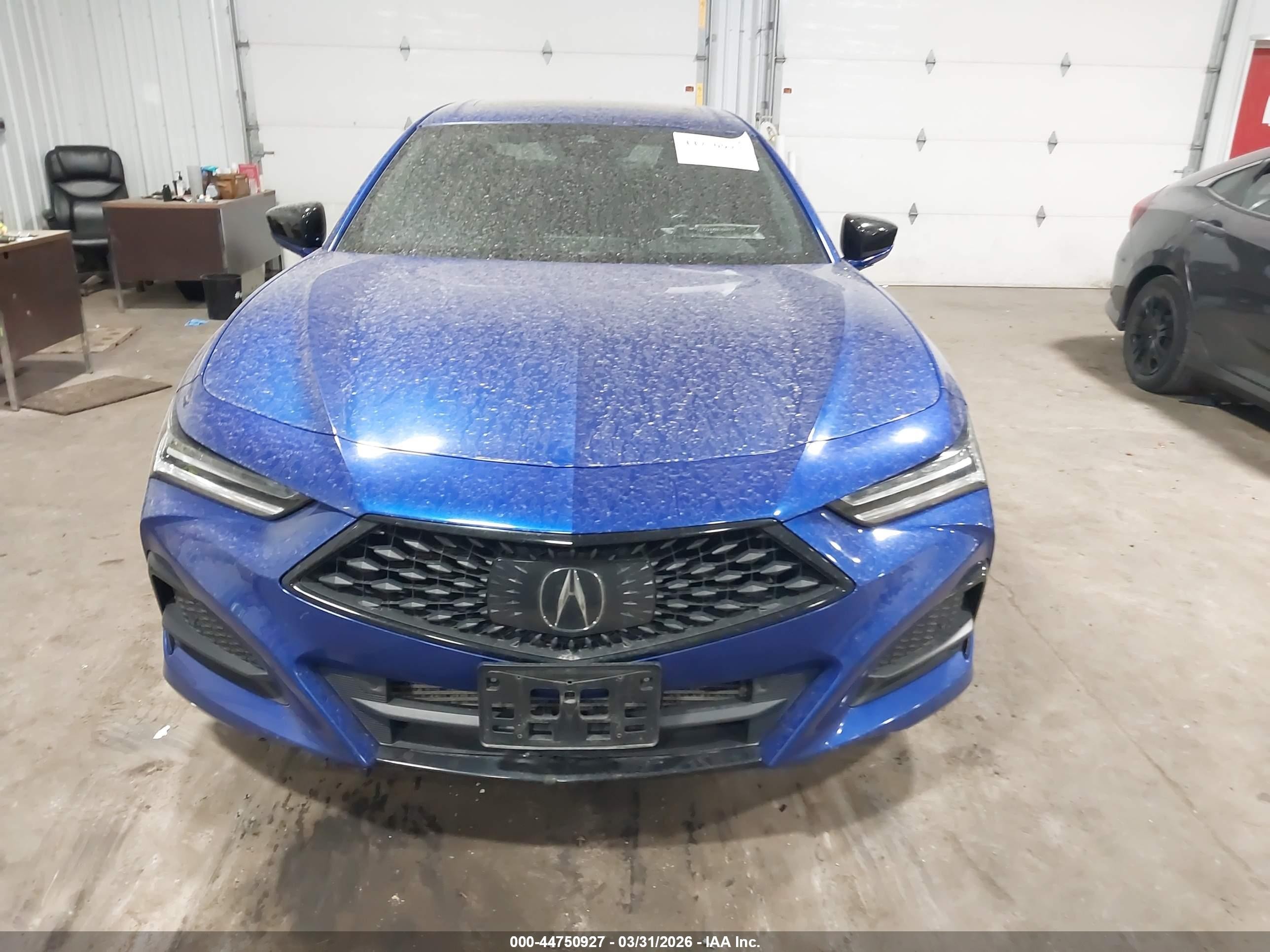 2021 Acura Tlx A-spec Package Blue vin: 19UUB6F55MA009912