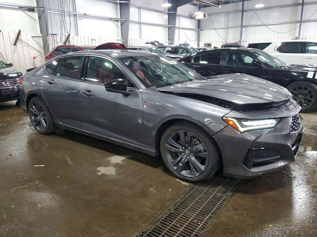 2023 Acura Tlx A-spec Gray vin: 19UUB6F55PA001703