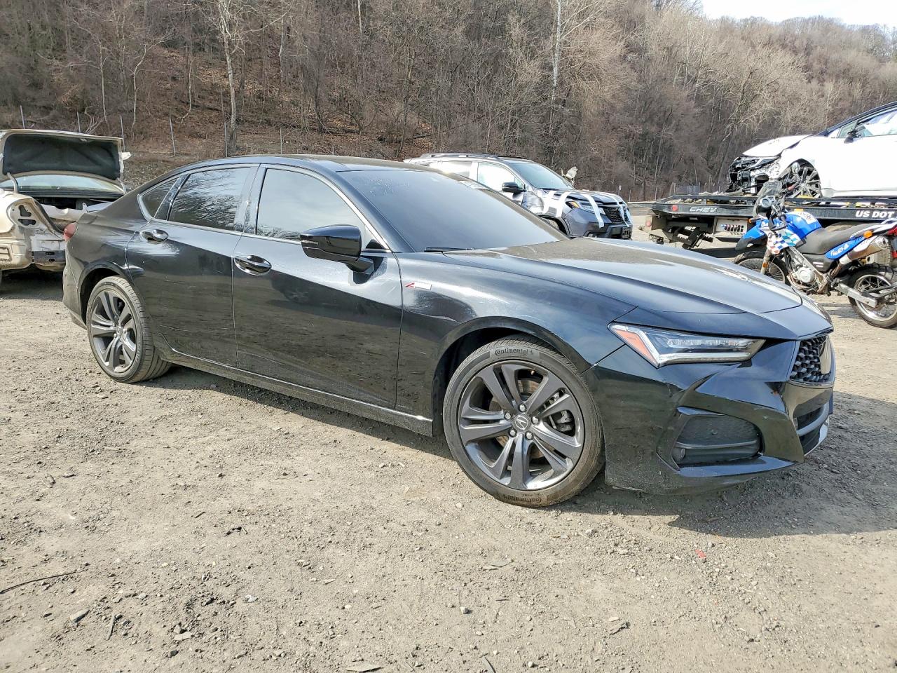 2023 Acura Tlx A-spec Черный vin: 19UUB6F55PA002334