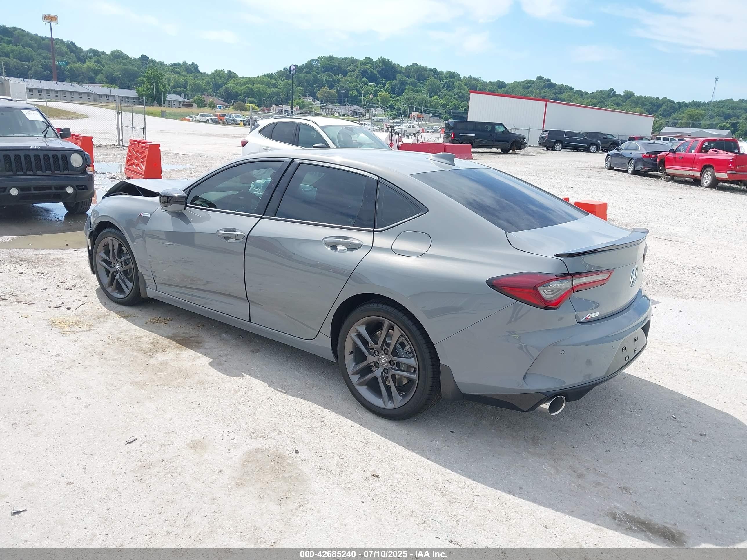 2025 Acura Tlx A-spec Серый vin: 19uub6f50sa003867