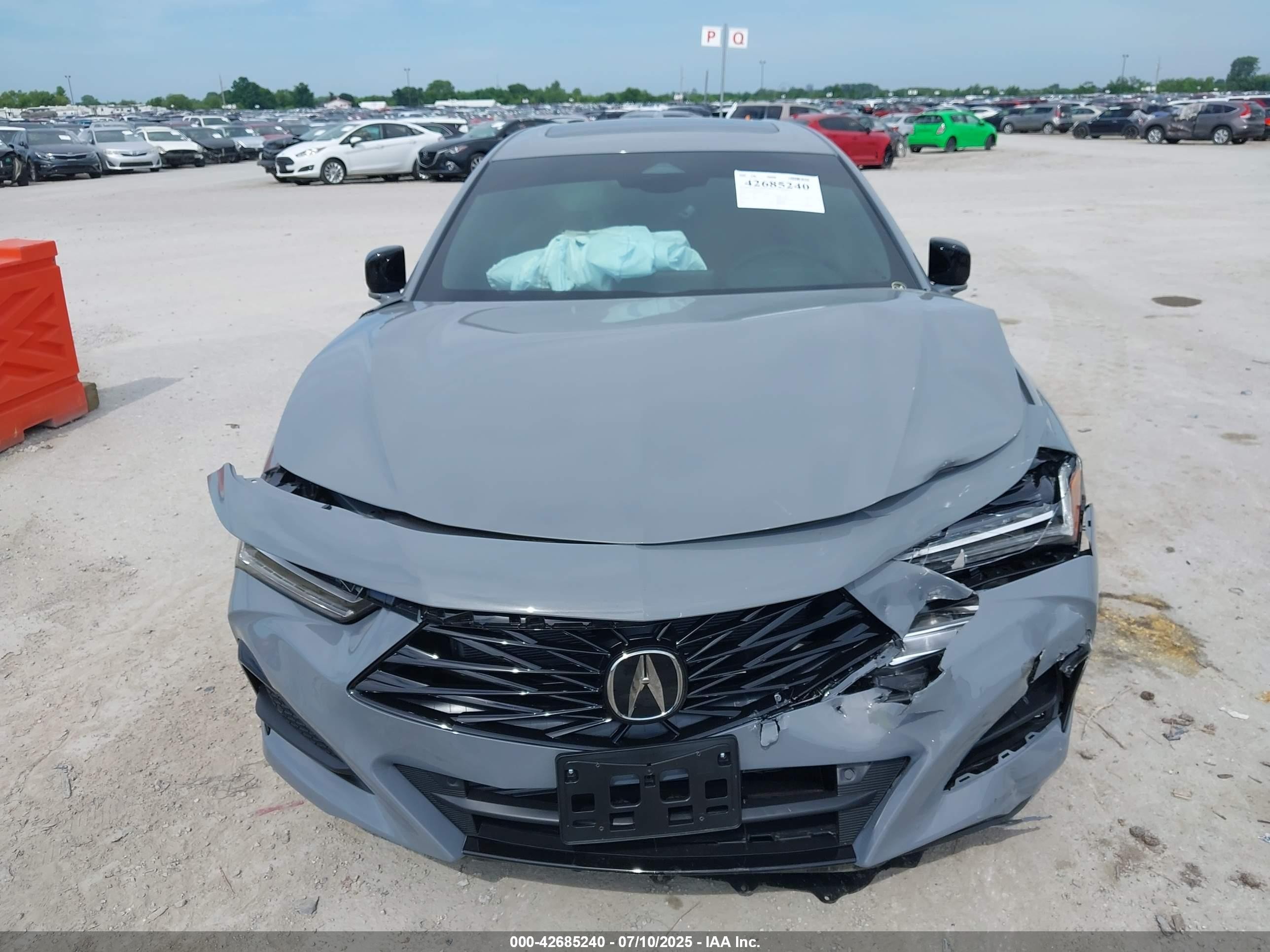 2025 Acura Tlx A-spec Серый vin: 19uub6f50sa003867