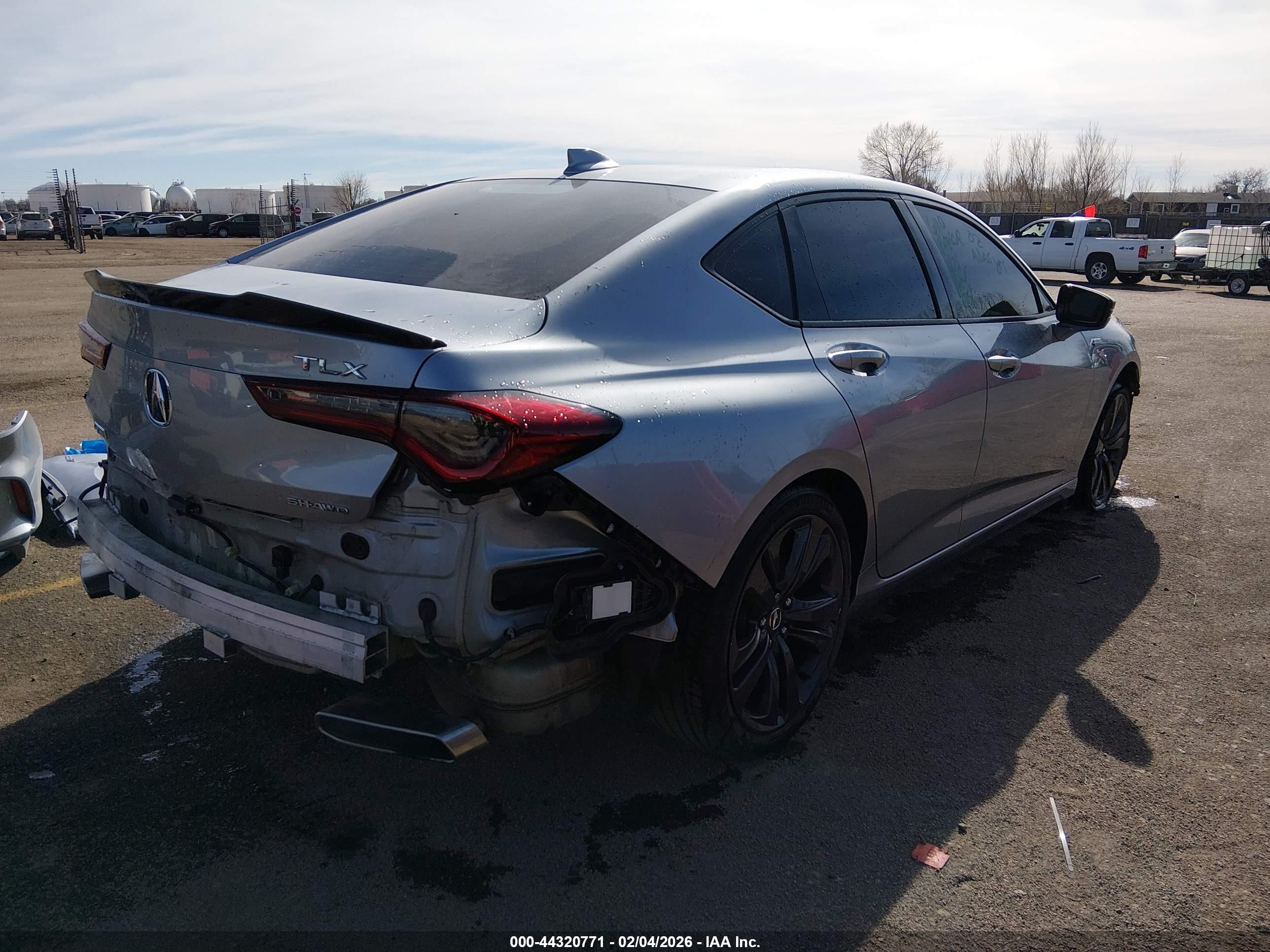 2021 Acura Tlx A-spec Package Серый vin: 19UUB6F58MA006499