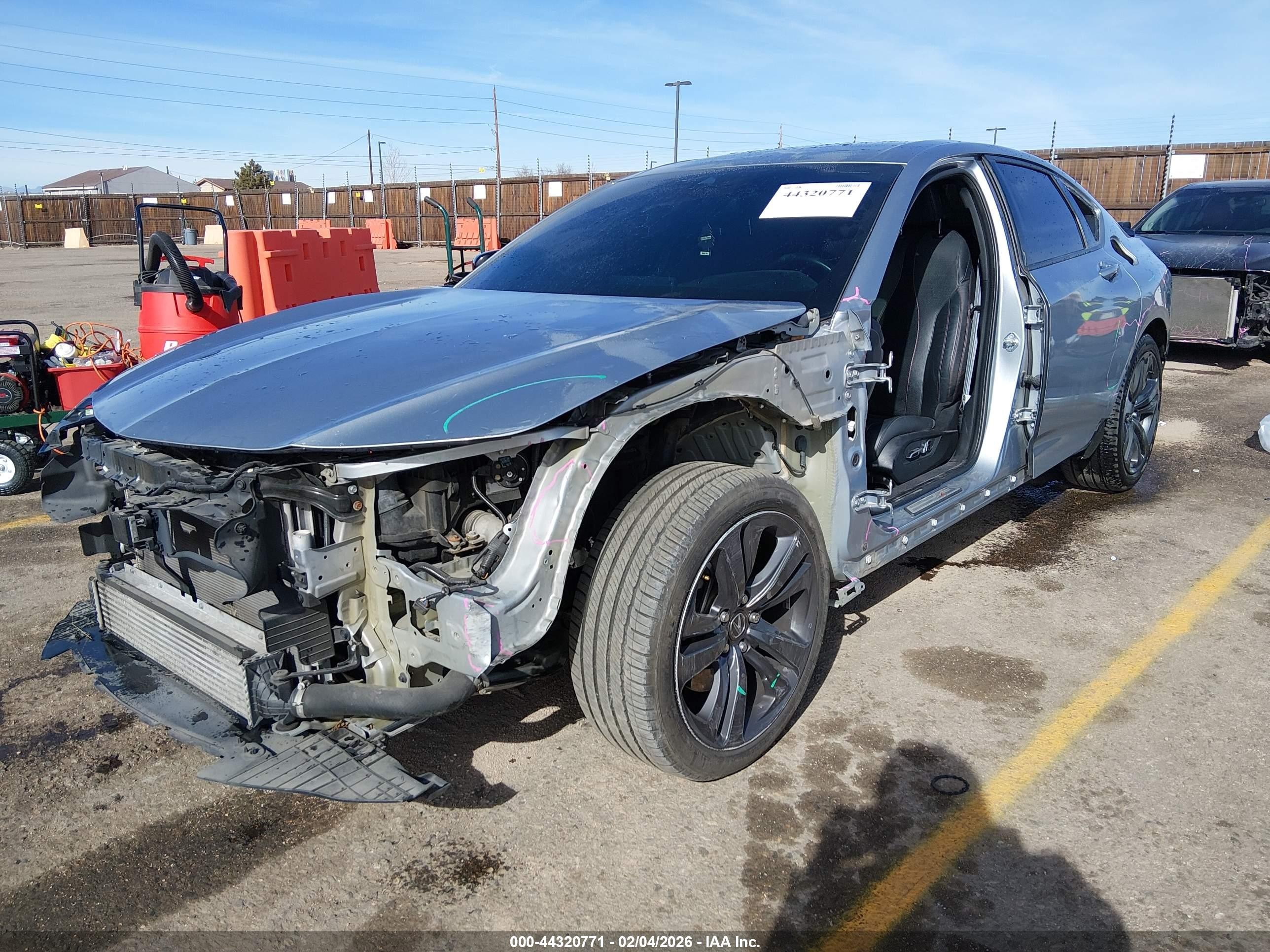 2021 Acura Tlx A-spec Package Серый vin: 19UUB6F58MA006499