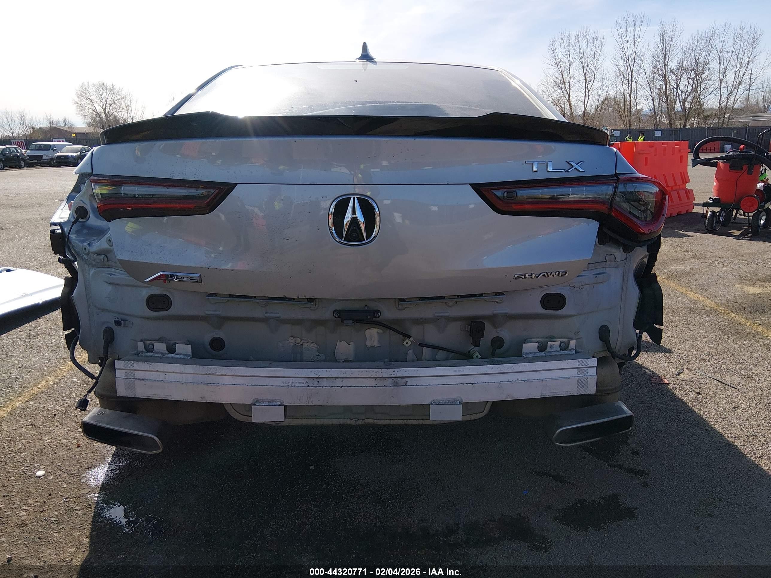 2021 Acura Tlx A-spec Package Серый vin: 19UUB6F58MA006499