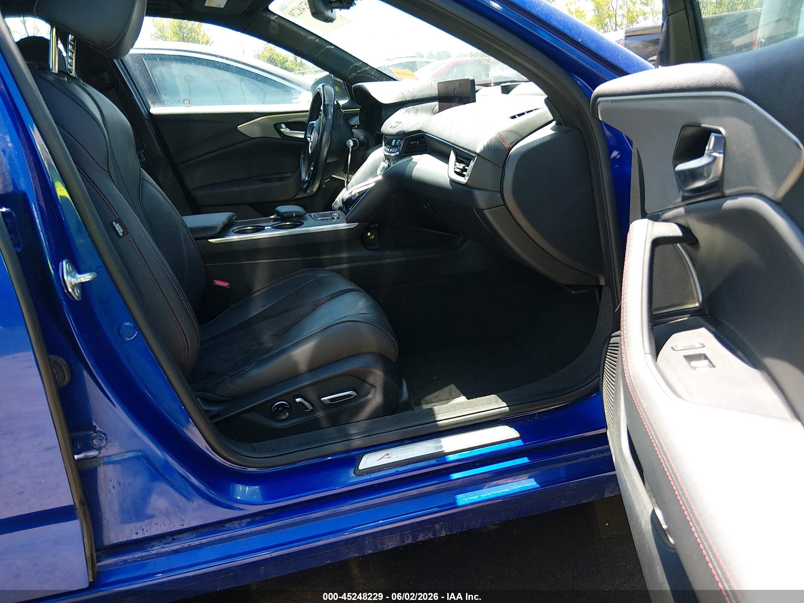 2021 Acura Tlx A-spec Package Blue vin: 19UUB6F59MA006849