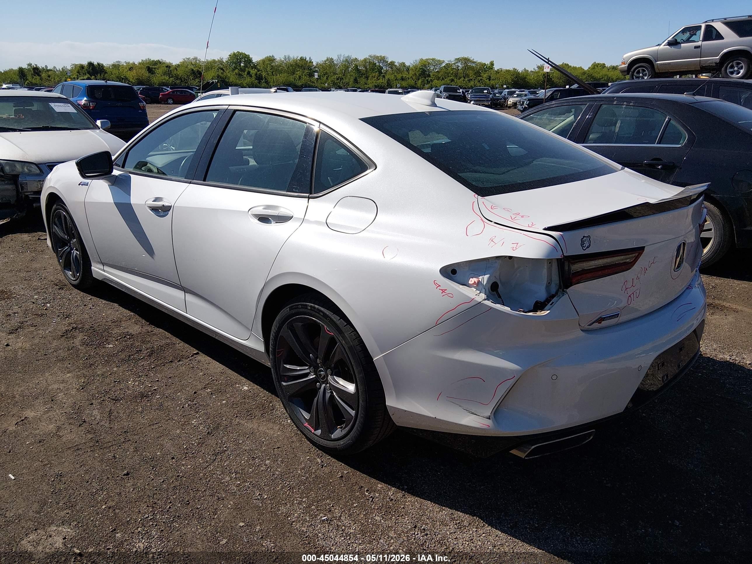 2023 Acura Tlx A-spec Package White vin: 19UUB6F59PA000327
