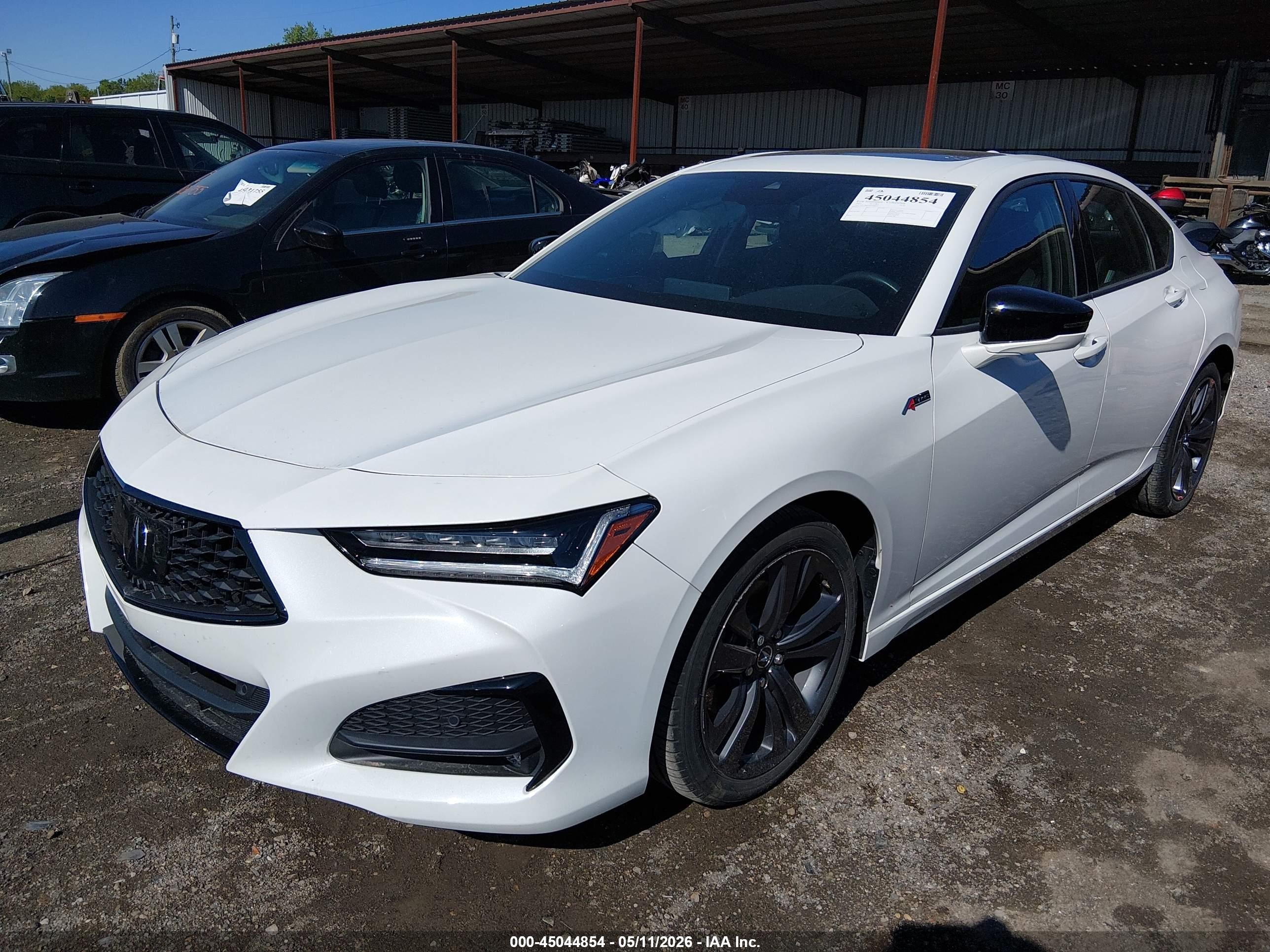 2023 Acura Tlx A-spec Package White vin: 19UUB6F59PA000327
