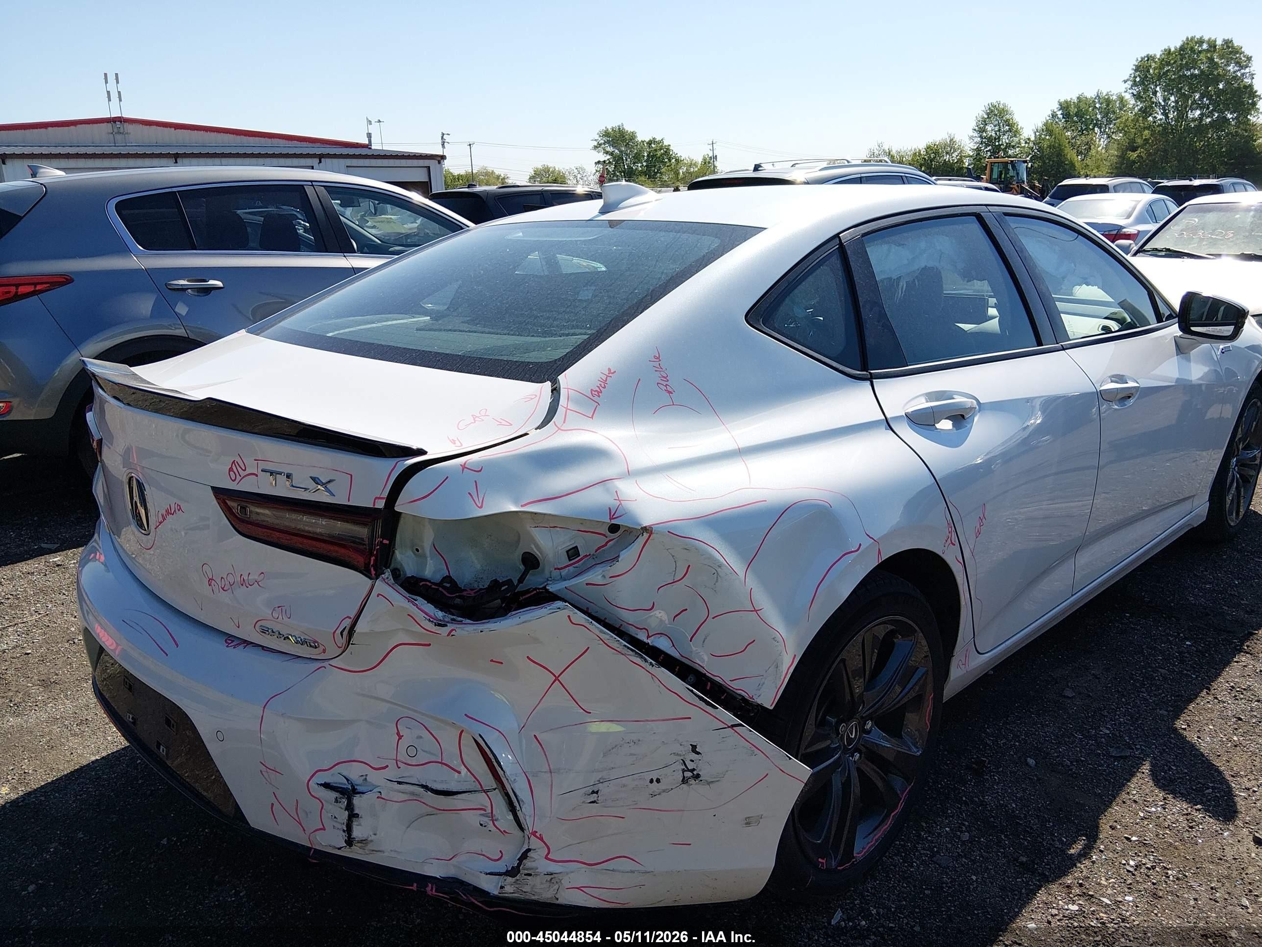 2023 Acura Tlx A-spec Package White vin: 19UUB6F59PA000327