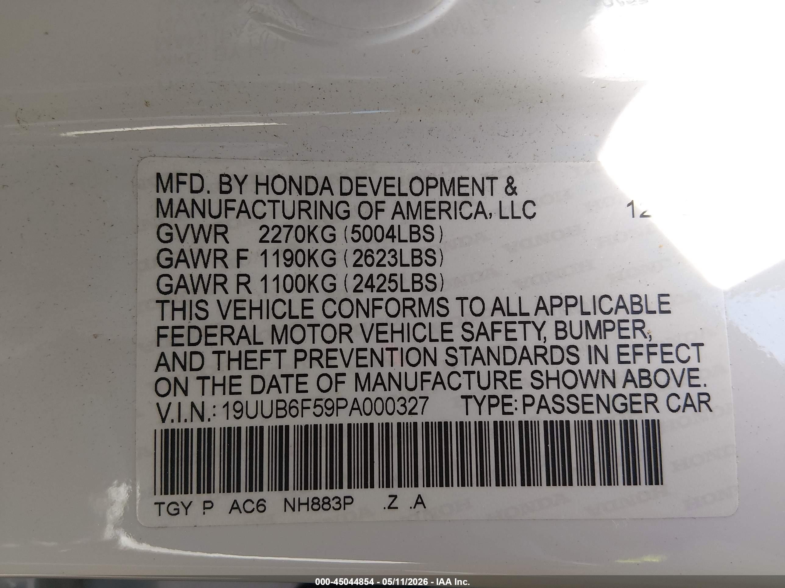 2023 Acura Tlx A-spec Package White vin: 19UUB6F59PA000327